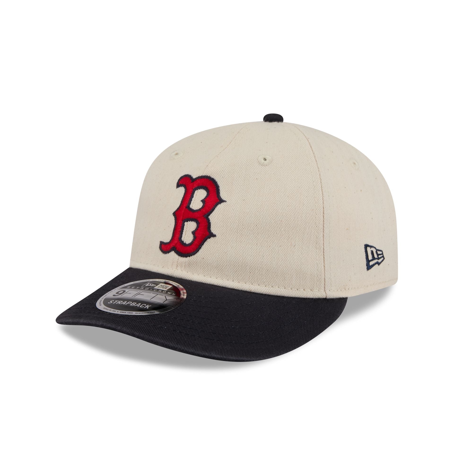 Boston Red Sox Three Looms Americana Herringbone Retro Crown 9FIFTY Ad - Image 3