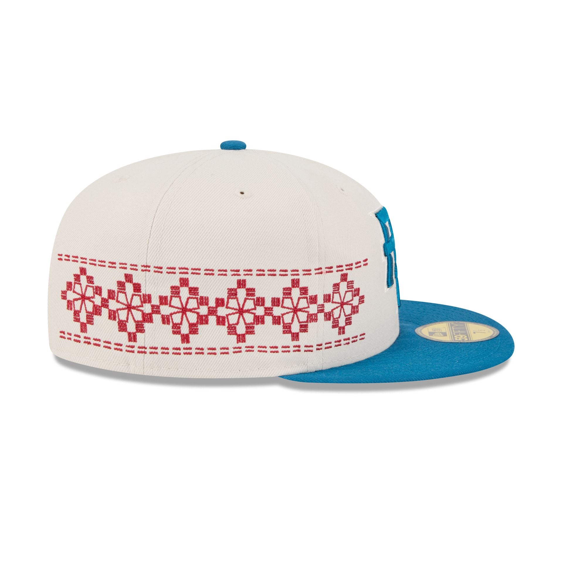 Puerto Rico Latin Embroidery 59FIFTY Fitted Hat - Image 5