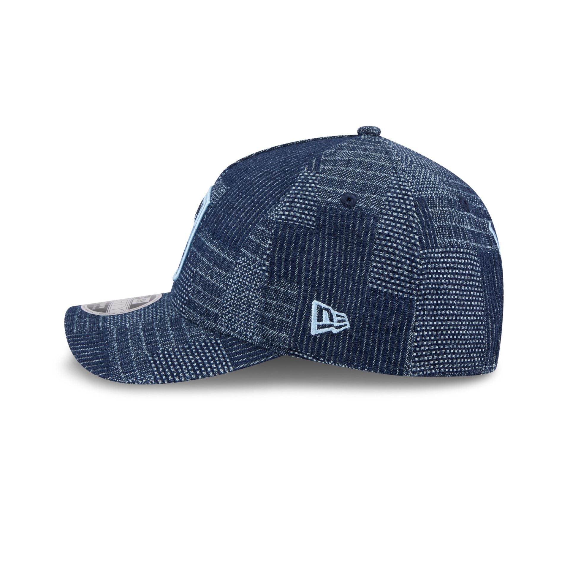 Club Le??n Denim 9FORTY M-Crown A-Frame Snapback Hat - Image 4