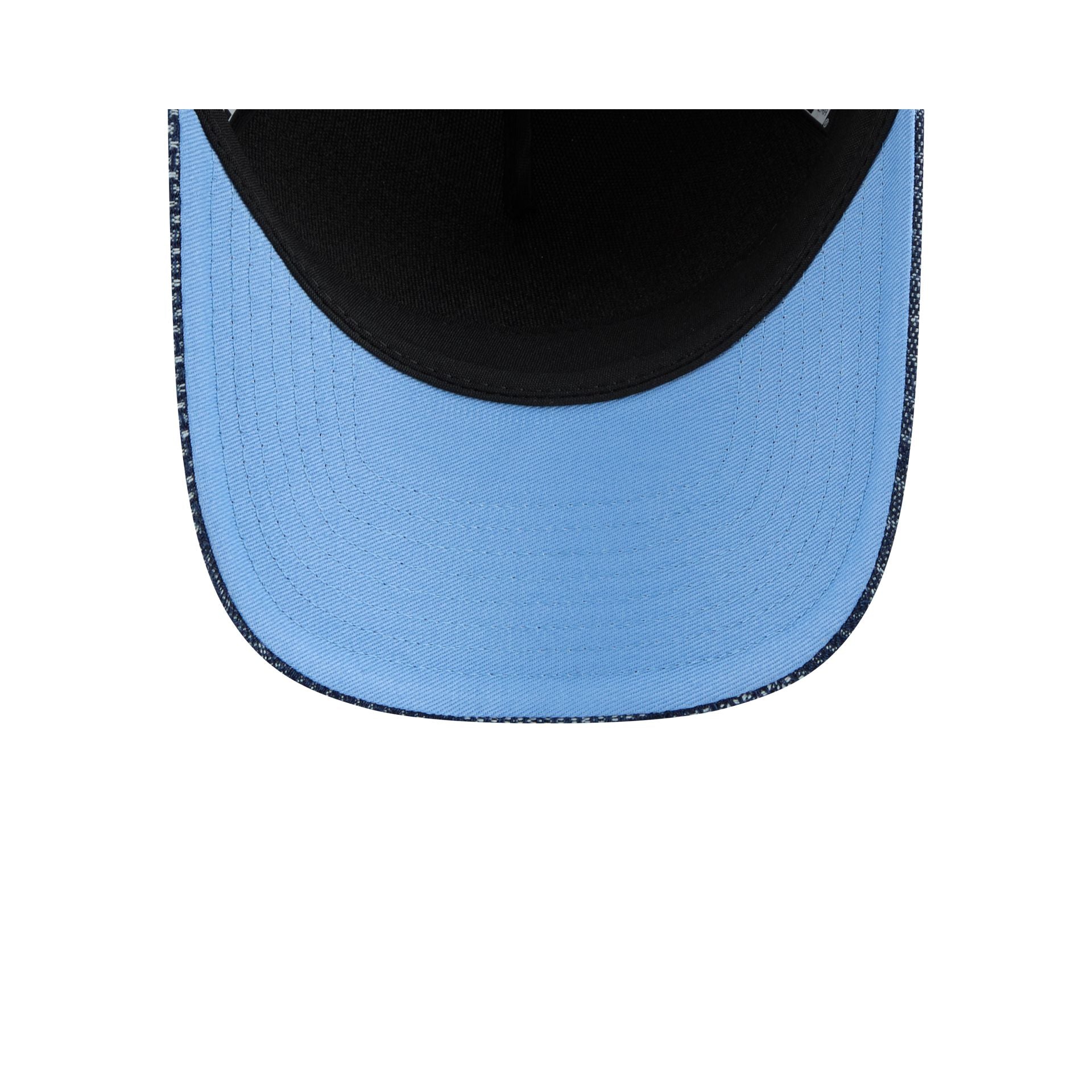 Club Am??rica Denim 9FORTY M-Crown A-Frame Snapback Hat - Image 7
