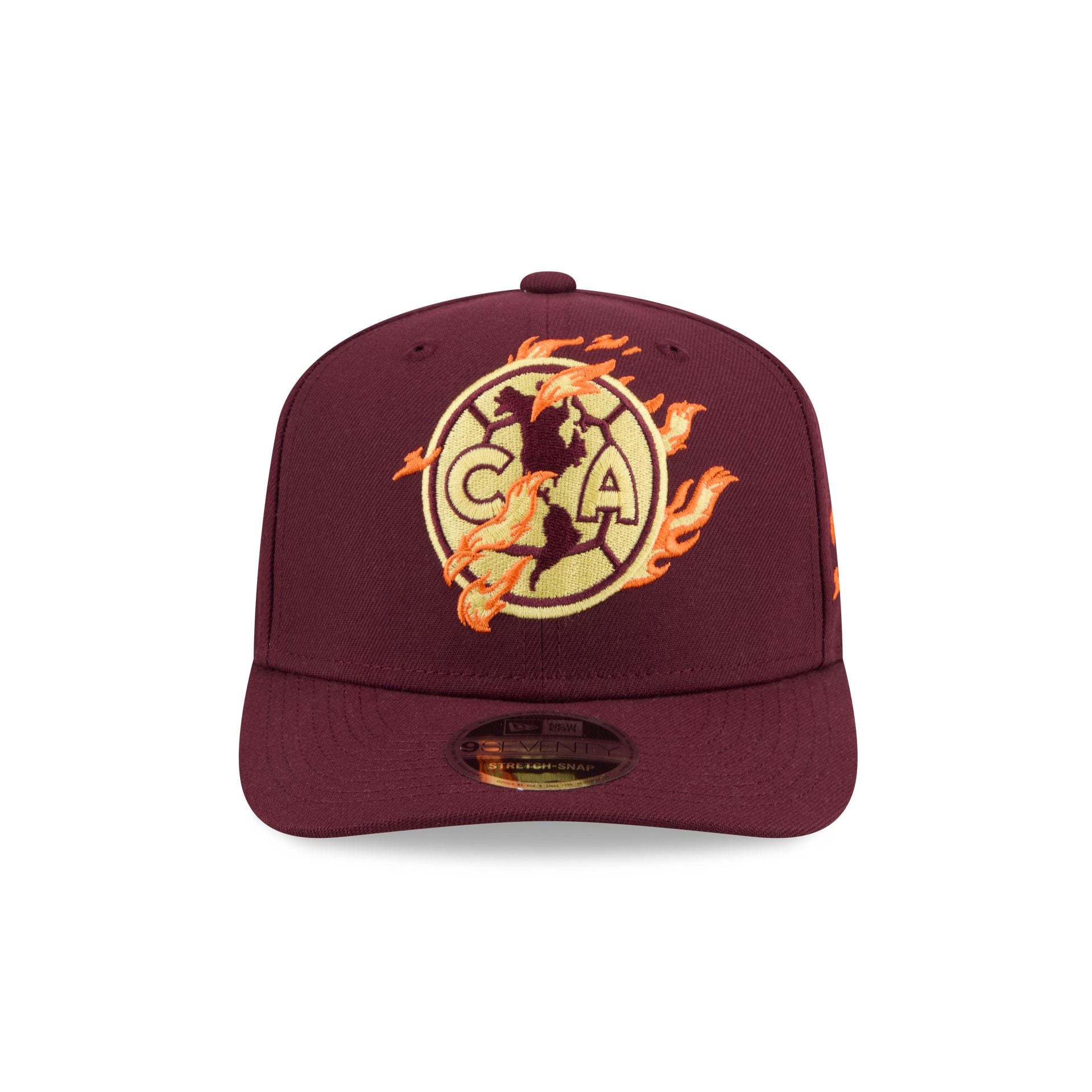 Club Am??rica Flames 9SEVENTY Stretch-Snap Hat - Image 2