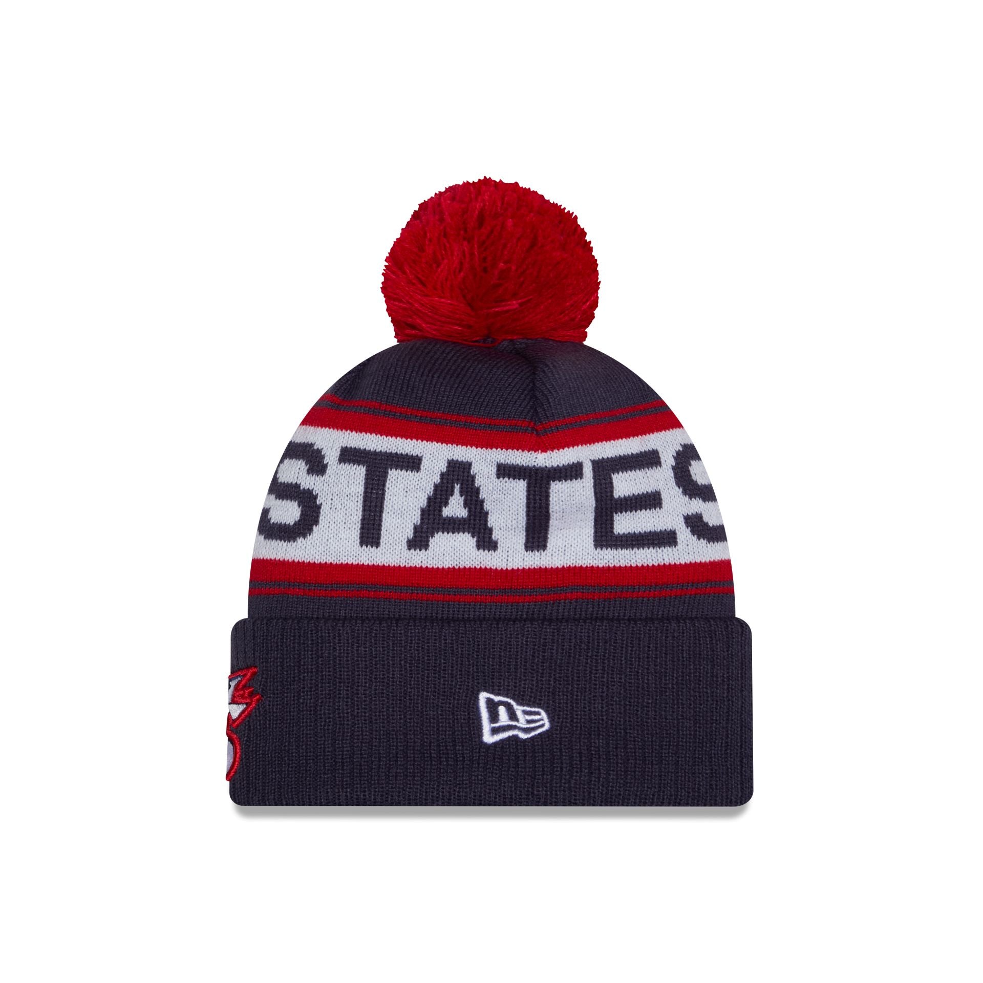 2026 World Baseball Classic USA Pom Knit Hat - Image 3