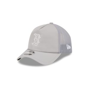 Boston Red Sox 2026 Batting Practice Gray 9FORTY APEX Trucker Hat