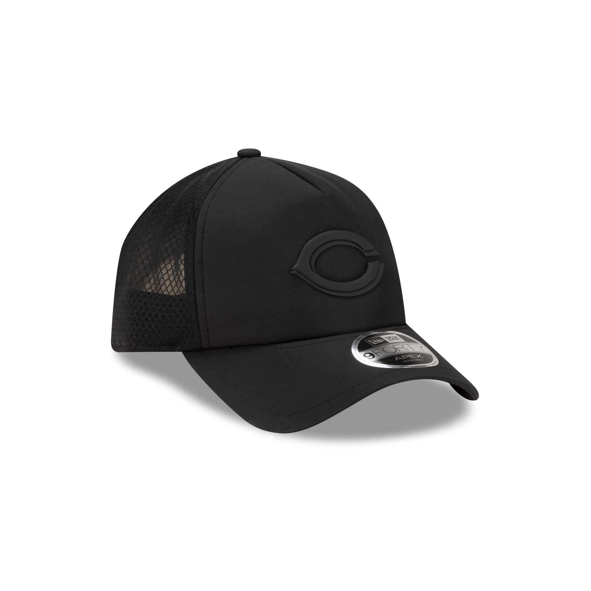 Cincinnati Reds 2026 Batting Practice Black 9FORTY APEX Trucker Hat - Image 3