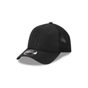 Colorado Rockies 2026 Batting Practice Black 9FORTY APEX Trucker Hat