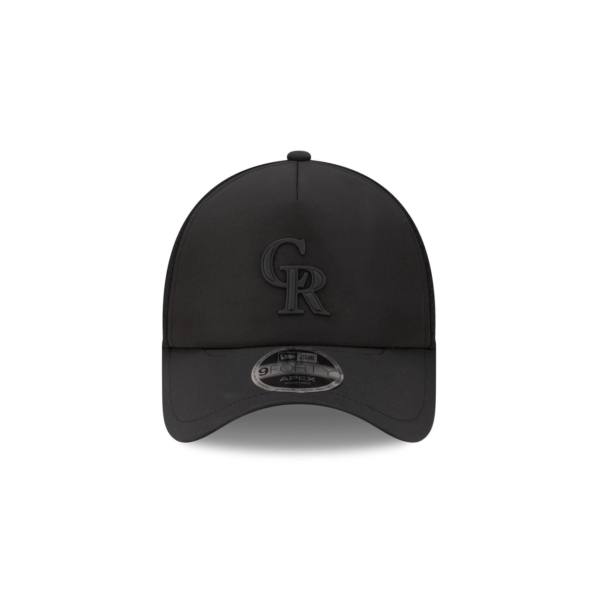 Colorado Rockies 2026 Batting Practice Black 9FORTY APEX Trucker Hat - Image 2