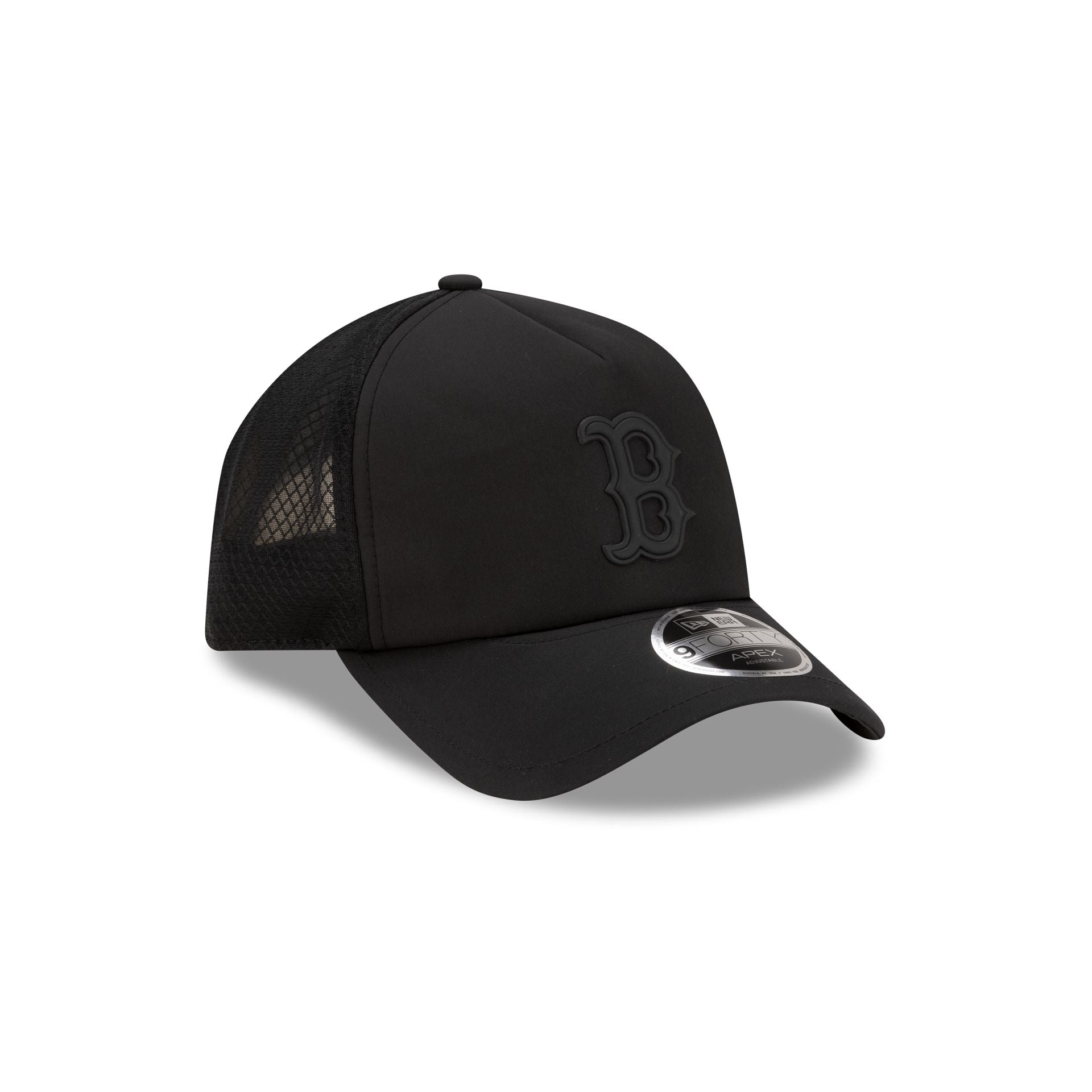 Boston Red Sox 2026 Batting Practice Black 9FORTY APEX Trucker Hat - Image 3