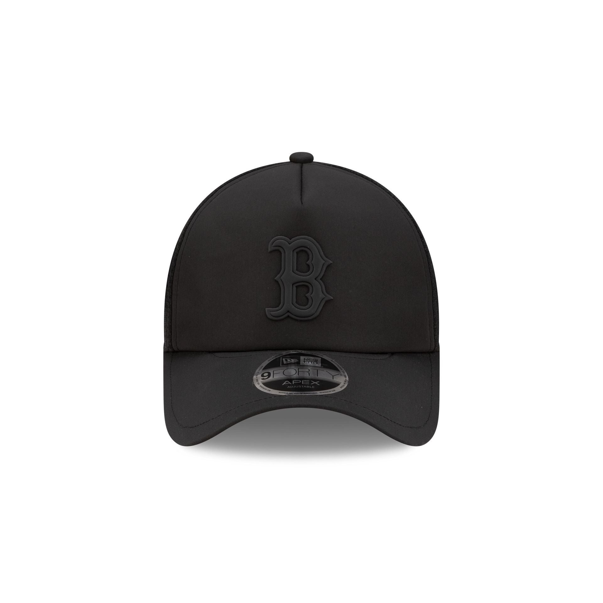 Boston Red Sox 2026 Batting Practice Black 9FORTY APEX Trucker Hat - Image 2