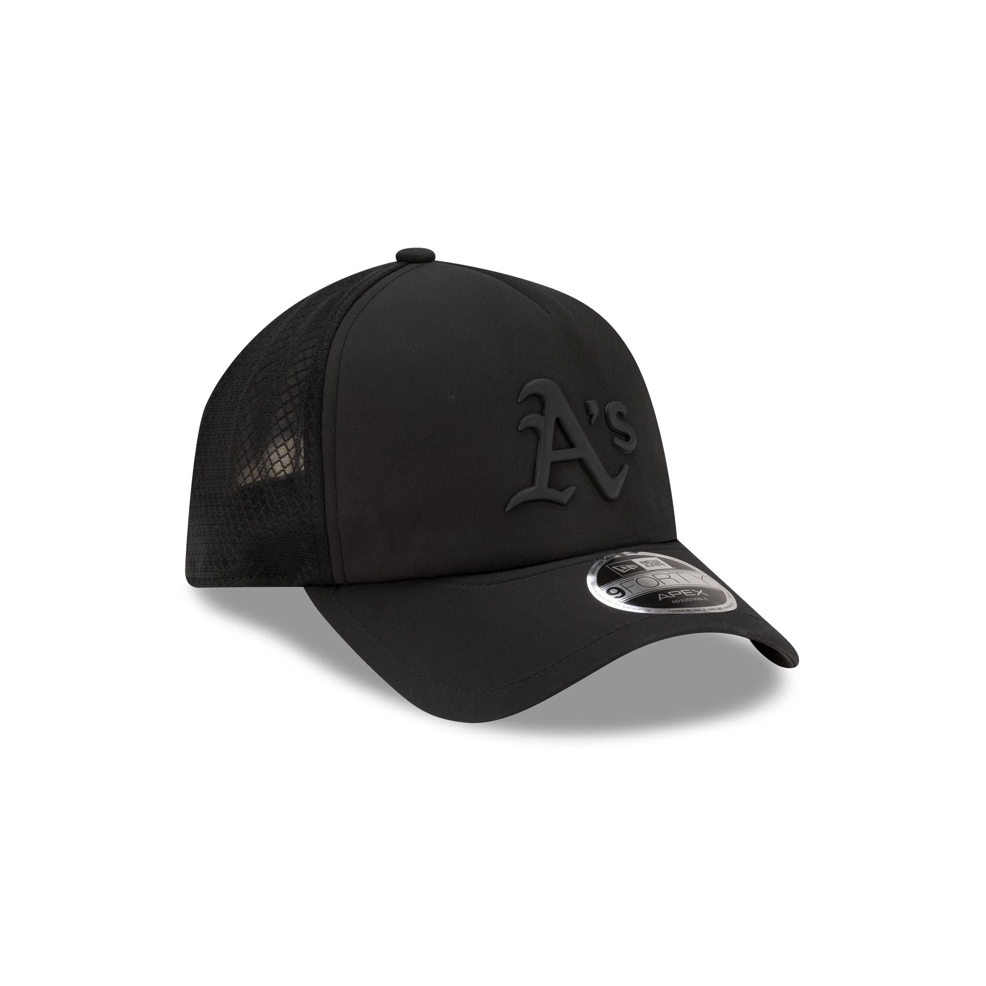 Athletics 2026 Batting Practice Black 9FORTY APEX Trucker Hat - Image 3