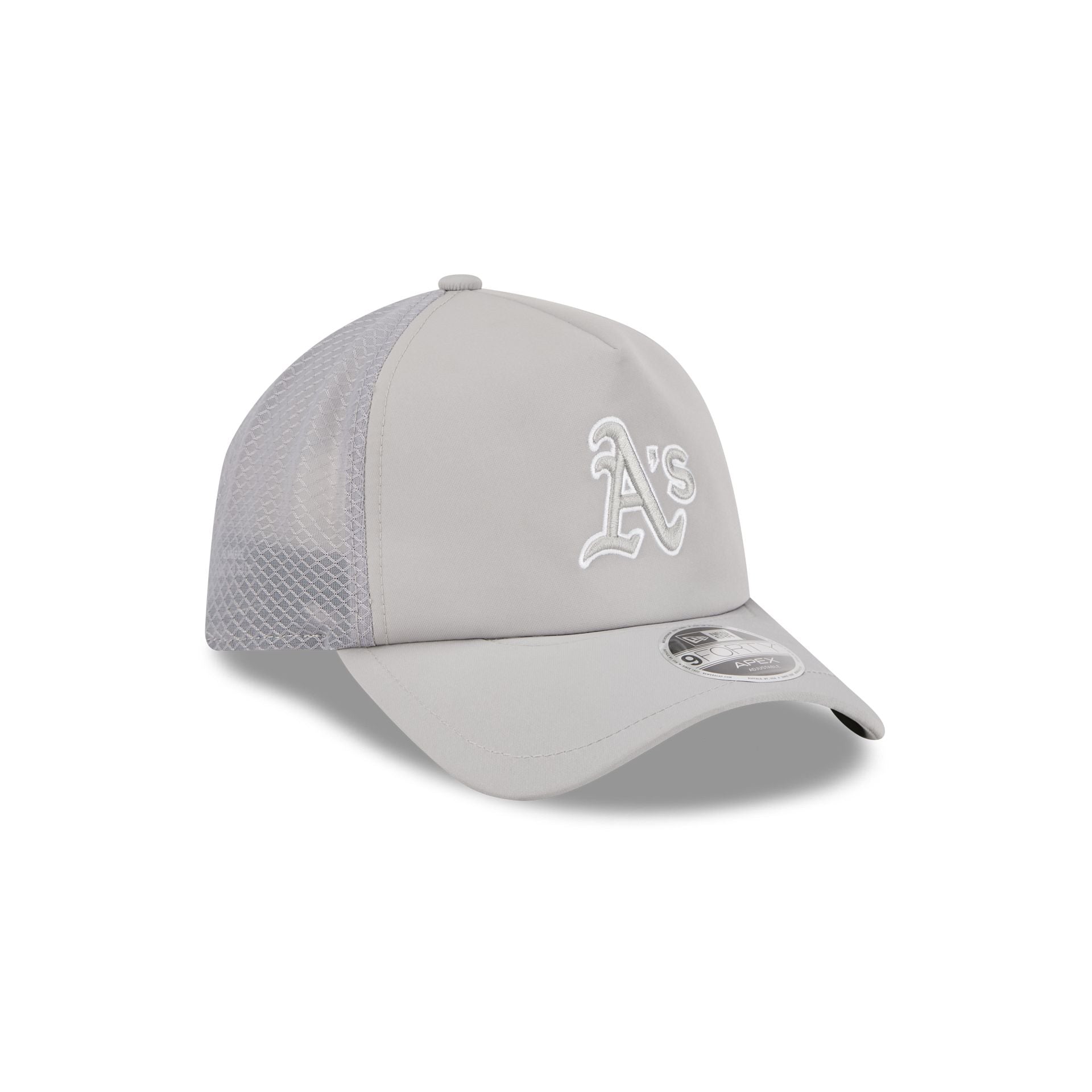 Athletics 2026 Batting Practice Gray 9FORTY APEX Trucker Hat - Image 3