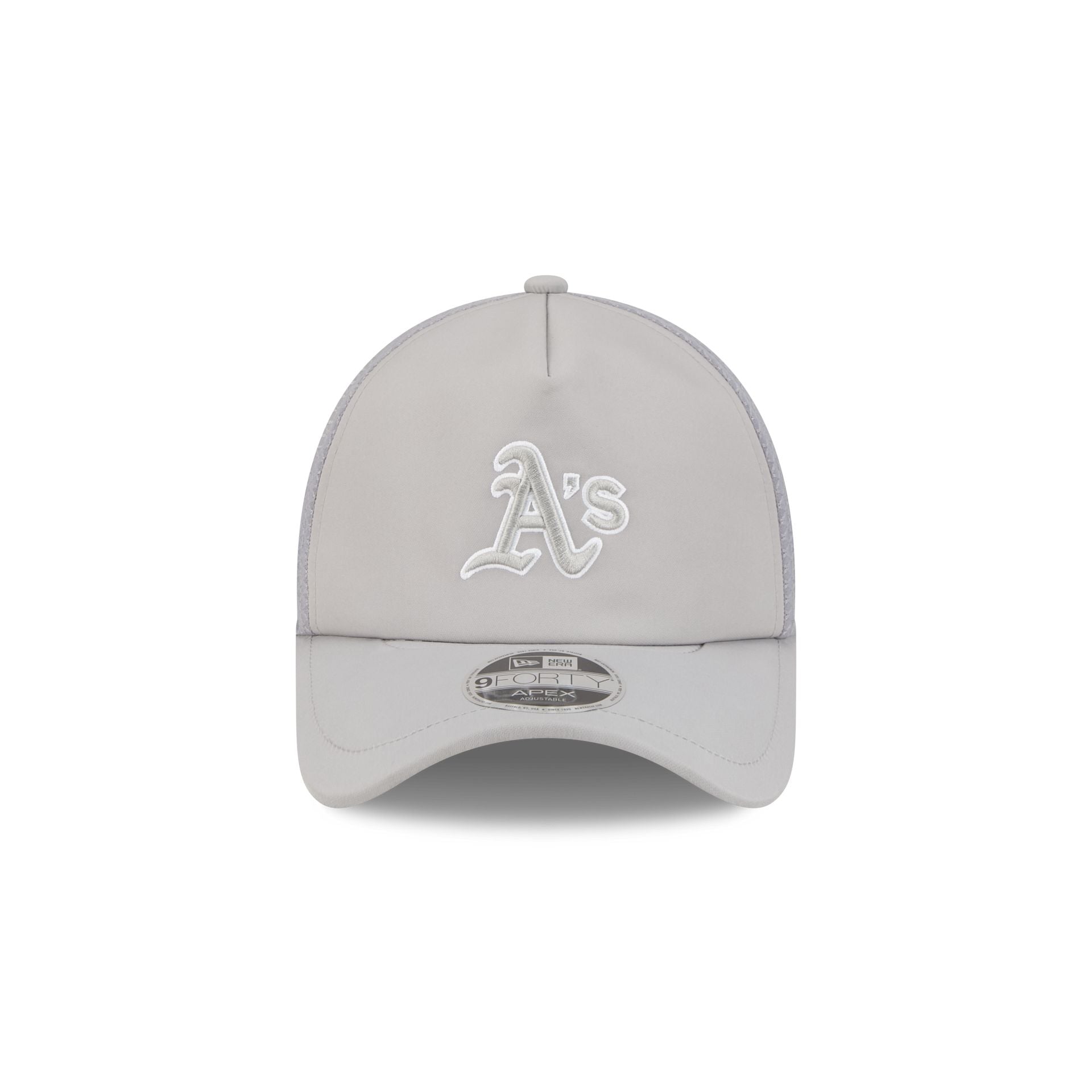 Athletics 2026 Batting Practice Gray 9FORTY APEX Trucker Hat - Image 2