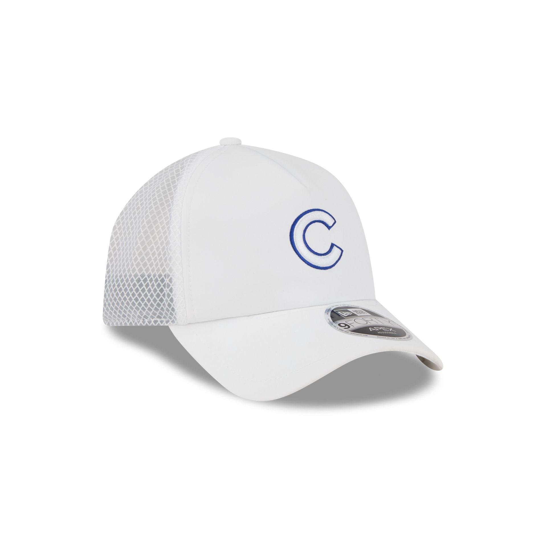 Chicago Cubs 2026 Batting Practice White 9FORTY APEX Trucker Hat - Image 3