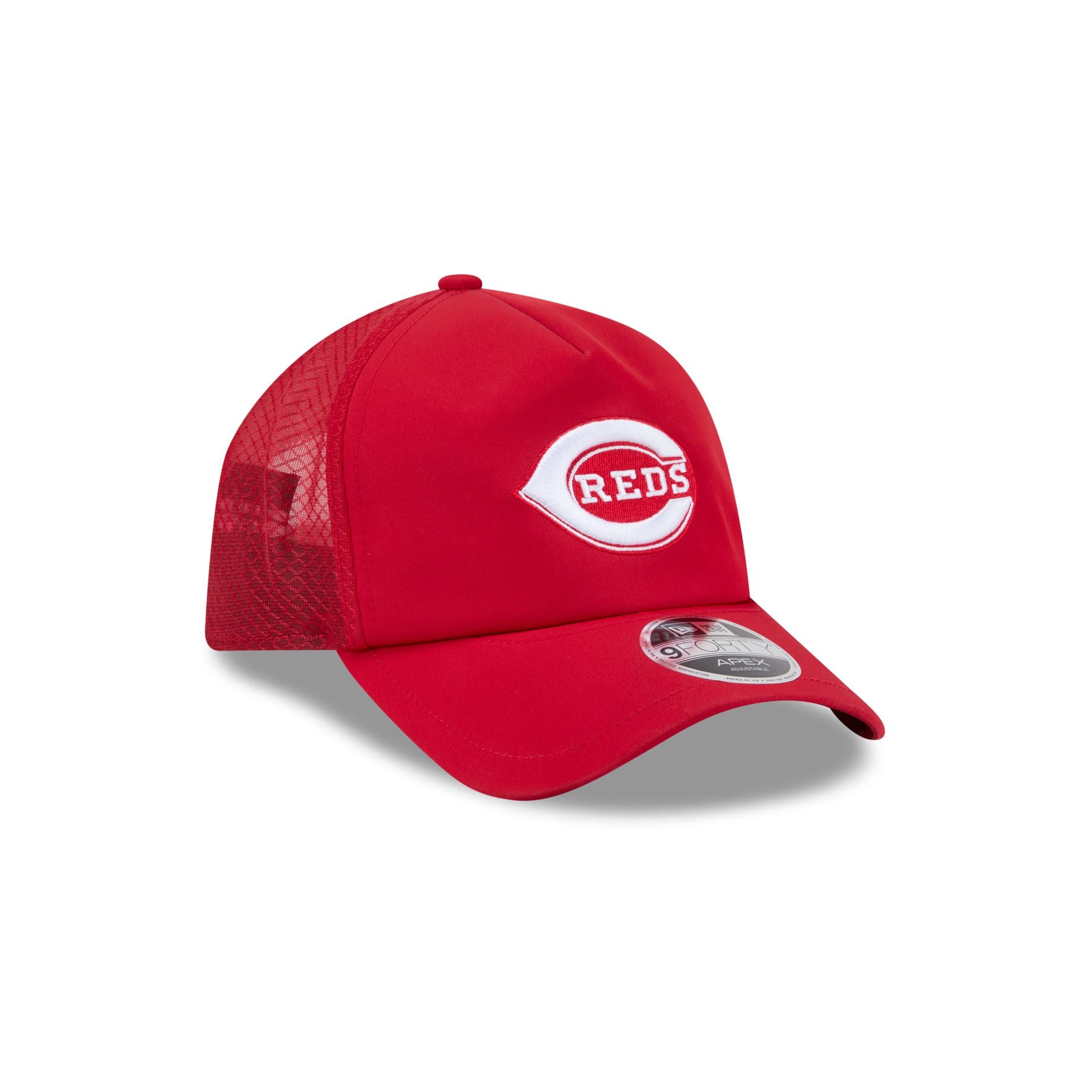 Cincinnati Reds 2026 Batting Practice Alt C 9FORTY APEX Trucker Hat - Image 3