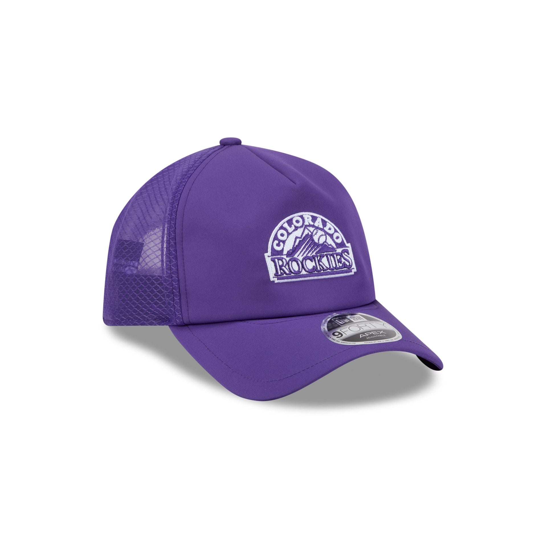 Colorado Rockies 2026 Batting Practice Alt Arch 9FORTY APEX Trucker Ha - Image 3