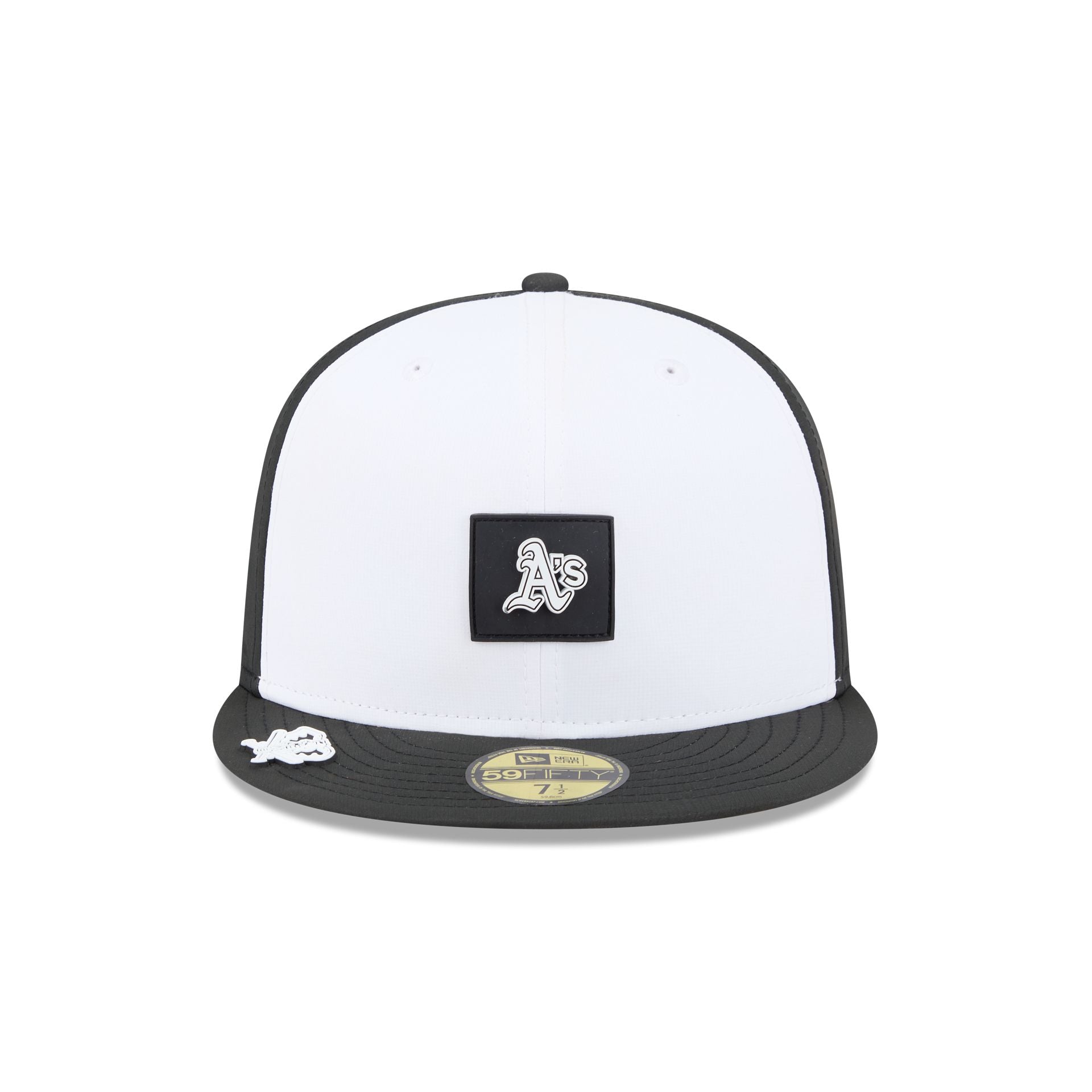 Athletics 2026 Clubhouse Black & White 59FIFTY Fitted Hat - Image 2