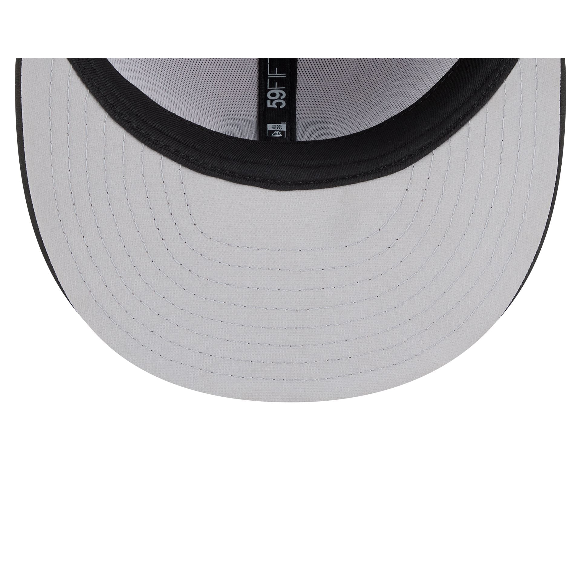 Athletics 2026 Clubhouse Black & White 59FIFTY Fitted Hat - Image 7