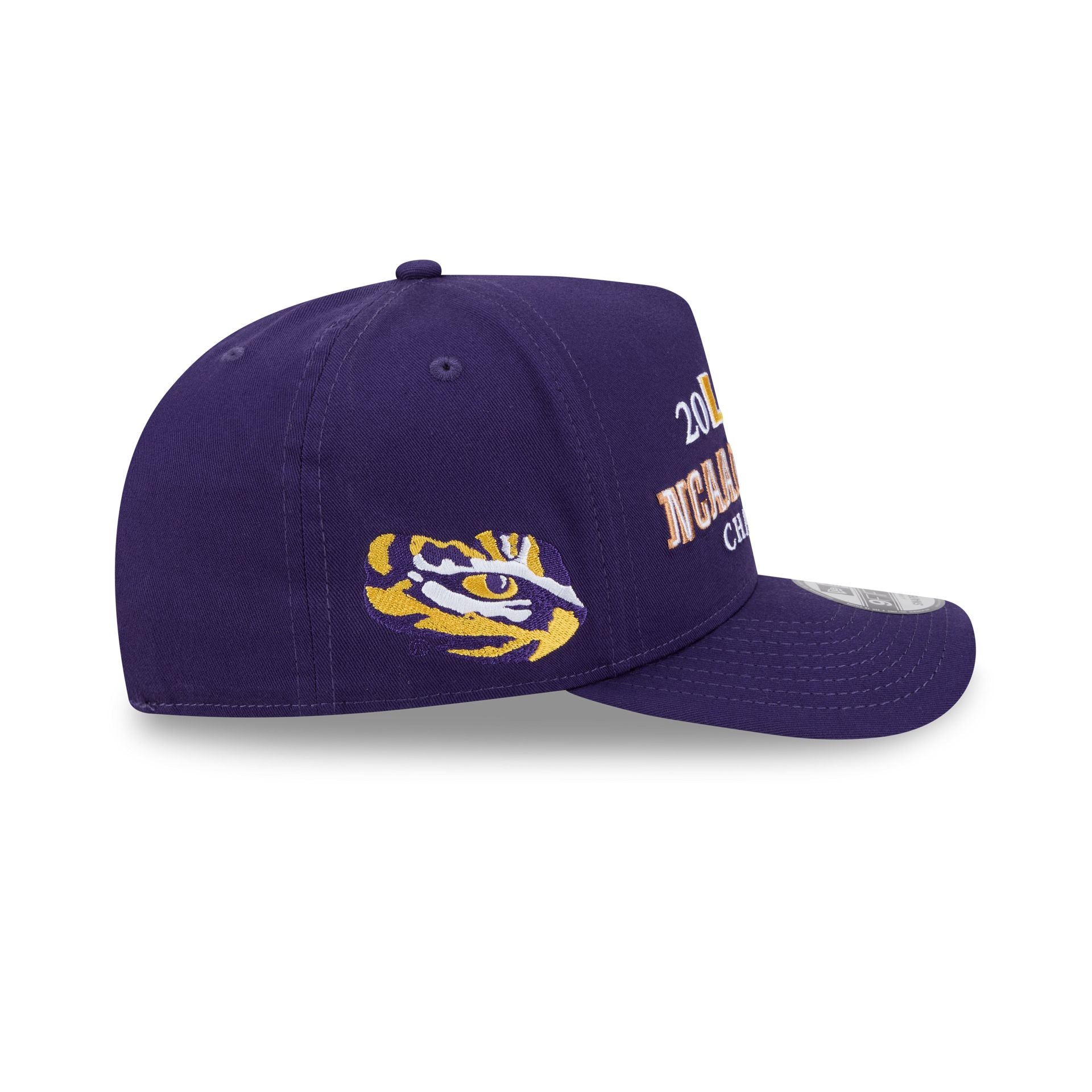 LSU Tigers Historic Win 9FIFTY A-Frame Snapback Hat - Image 4