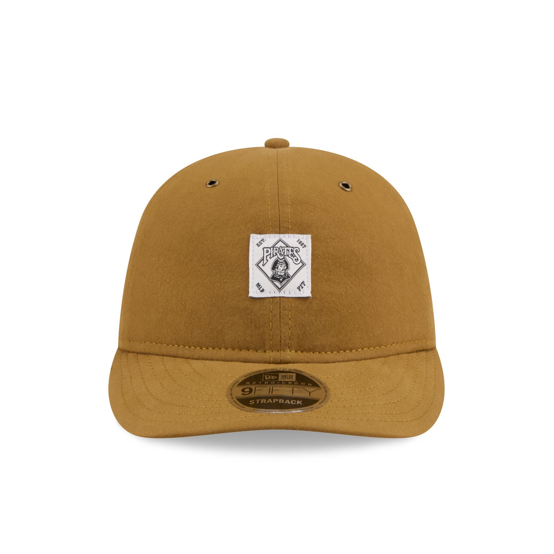 Pittsburgh Pirates Brushed Brown Nylon Retro Crown 9FIFTY Adjustable Hat - Image 2