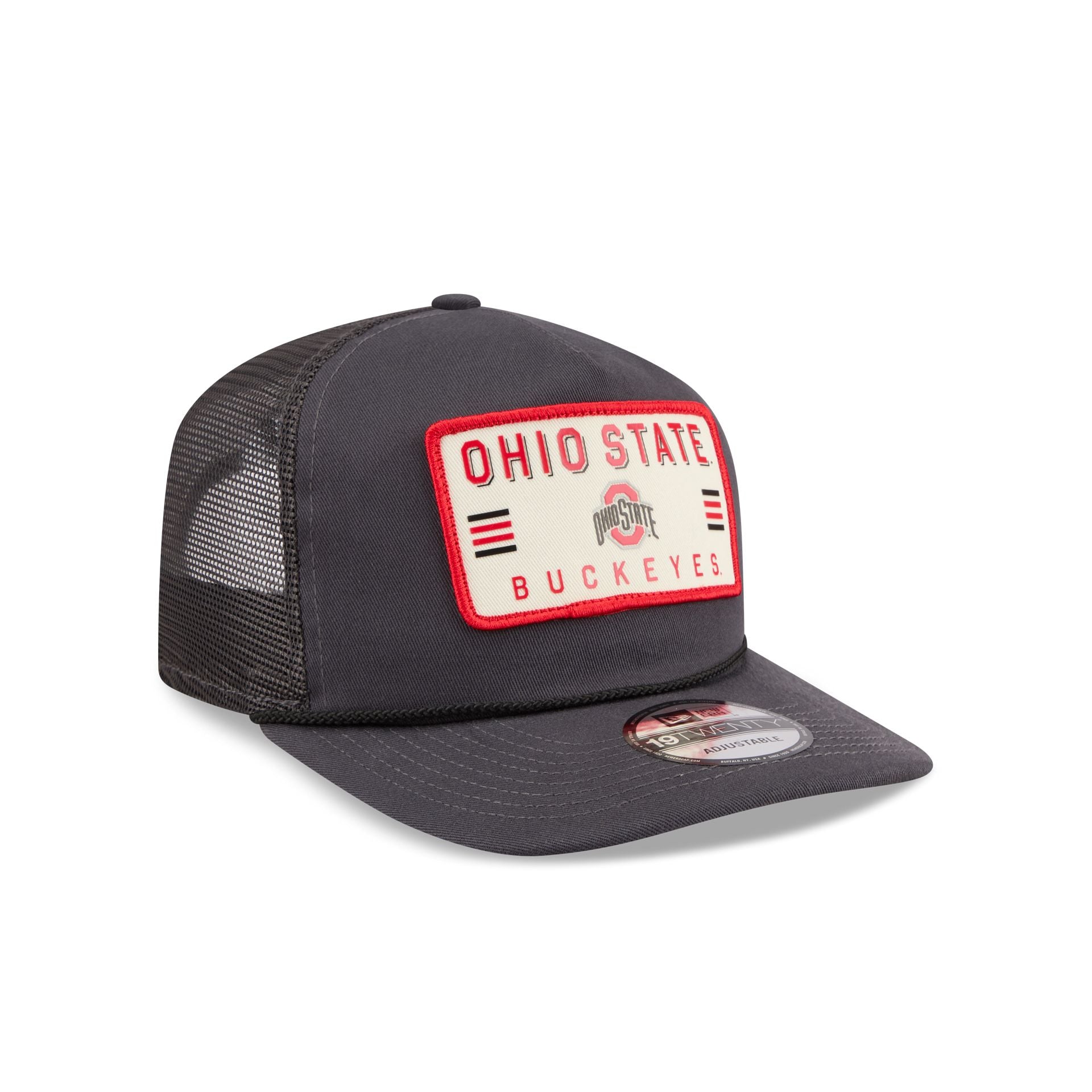 Ohio State Buckeyes Washed Graphite 19TWENTY Trucker Hat - Image 3