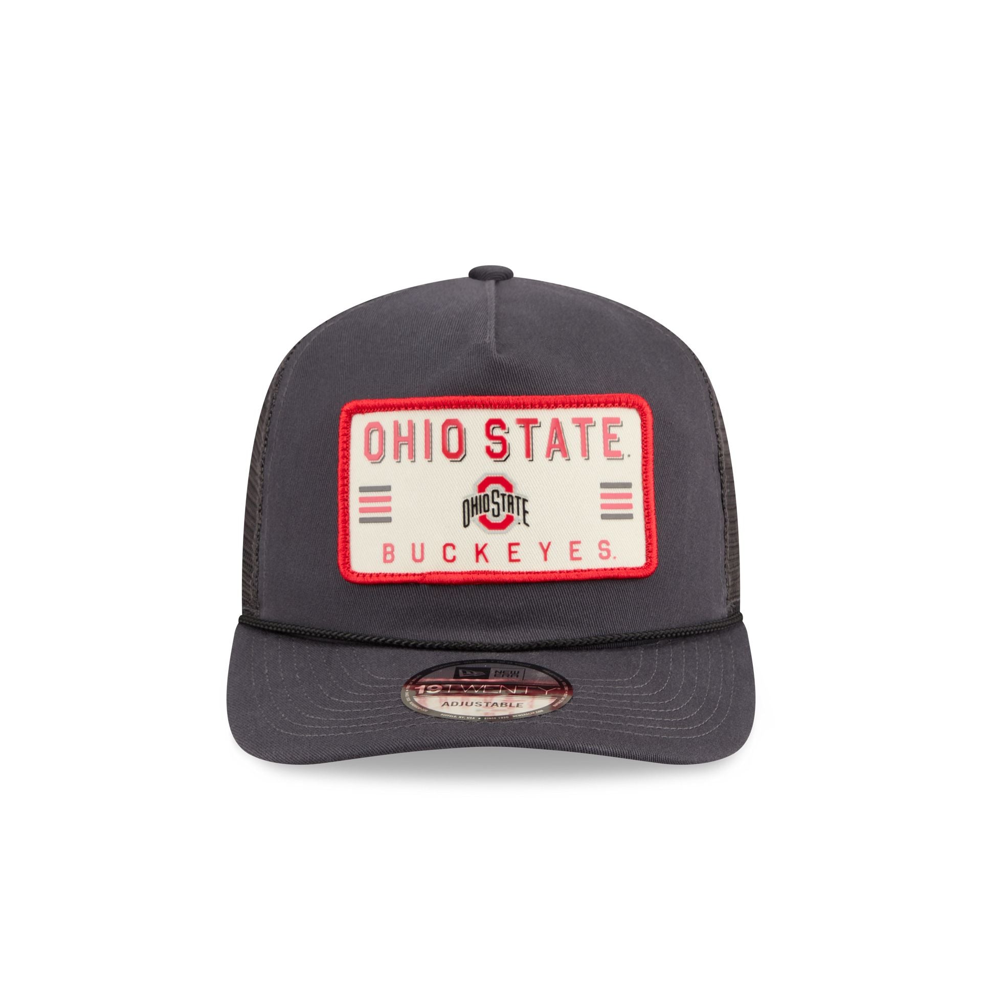 Ohio State Buckeyes Washed Graphite 19TWENTY Trucker Hat - Image 2