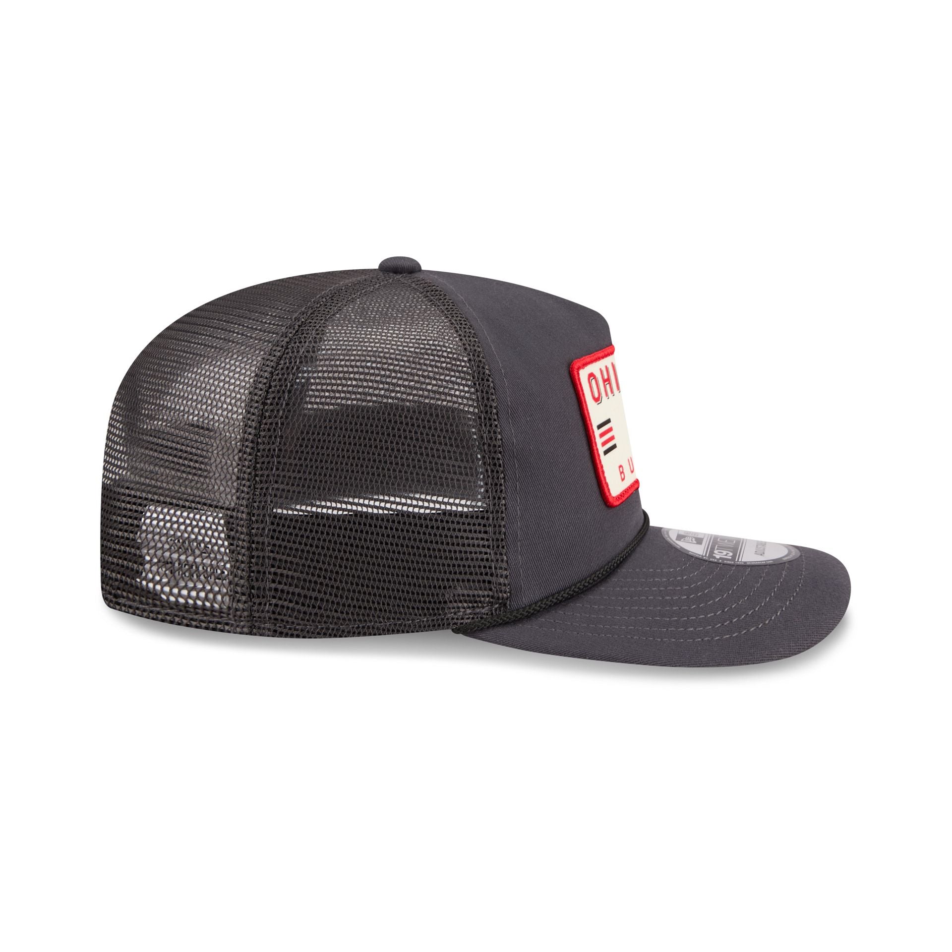 Ohio State Buckeyes Washed Graphite 19TWENTY Trucker Hat - Image 5