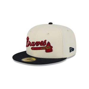 Atlanta Braves Two Tone Stitch 59FIFTY Fitted Hat