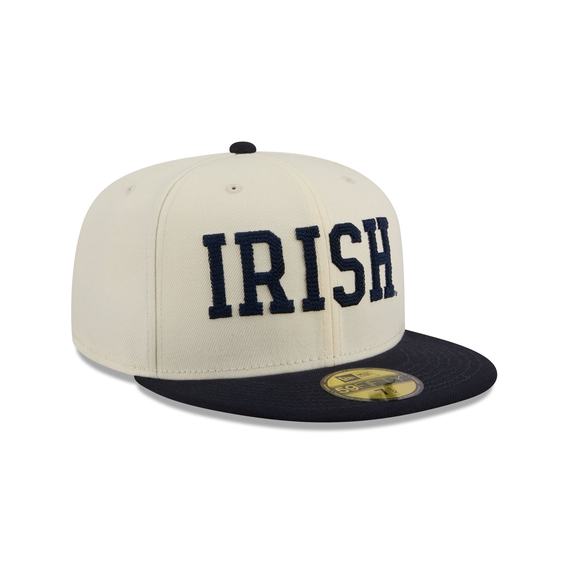 Notre Dame Fighting Irish Two Tone Stitch 59FIFTY Fitted Hat - Image 3