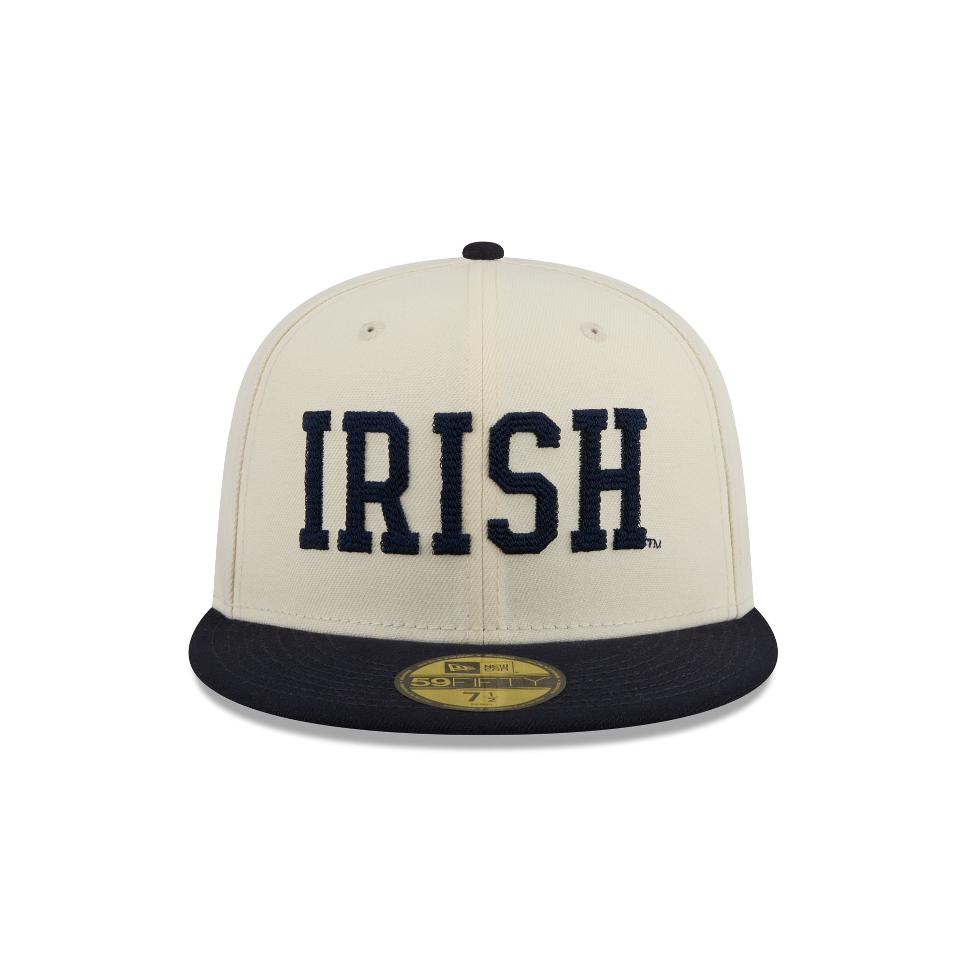 Notre Dame Fighting Irish Two Tone Stitch 59FIFTY Fitted Hat - Image 2