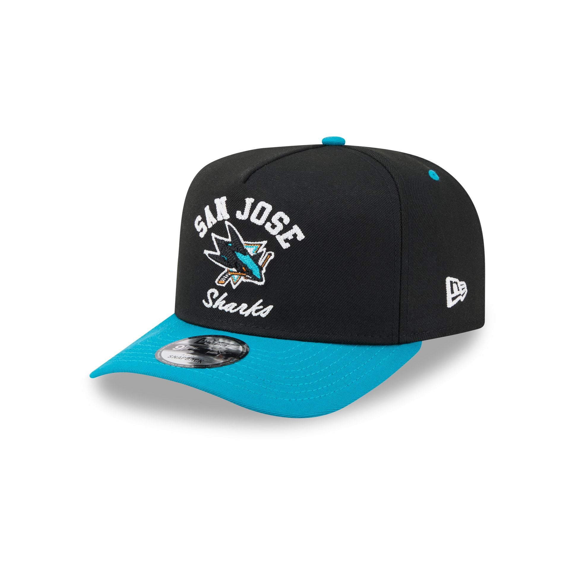 San Jose Sharks Arched 9FIFTY A-Frame Snapback Hat - Image 3