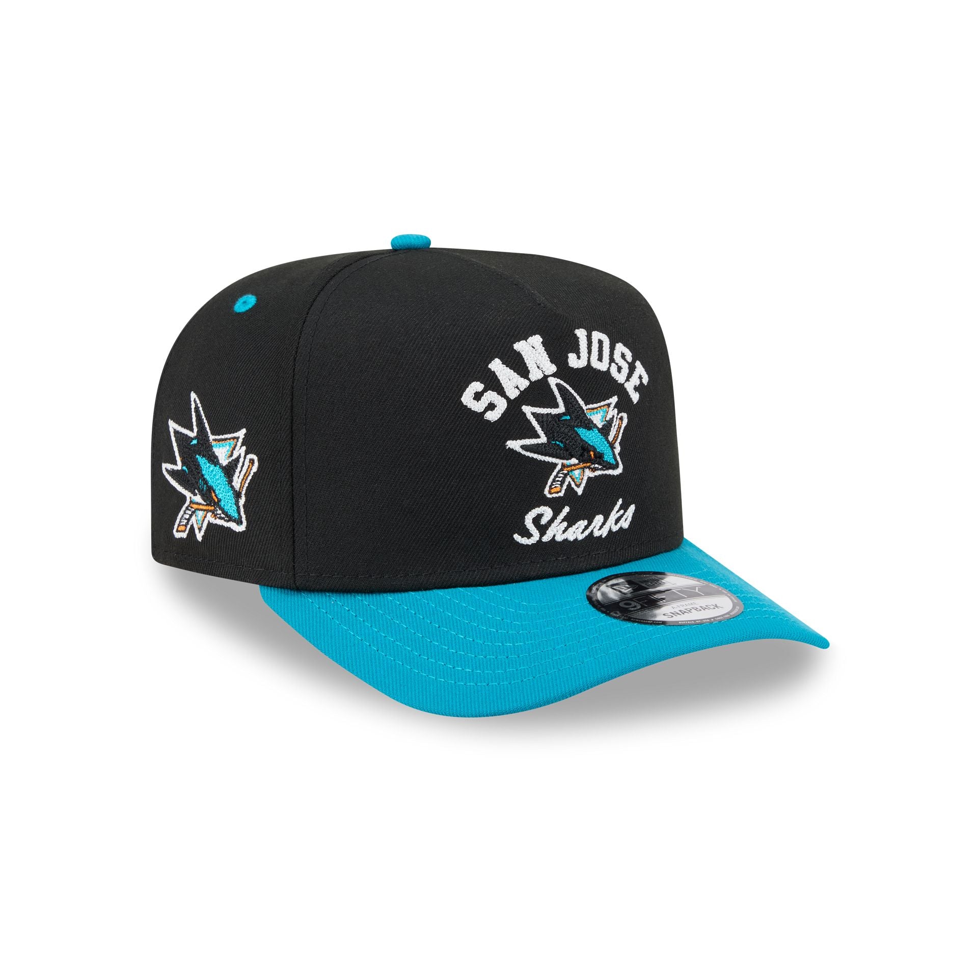 San Jose Sharks Arched 9FIFTY A-Frame Snapback Hat