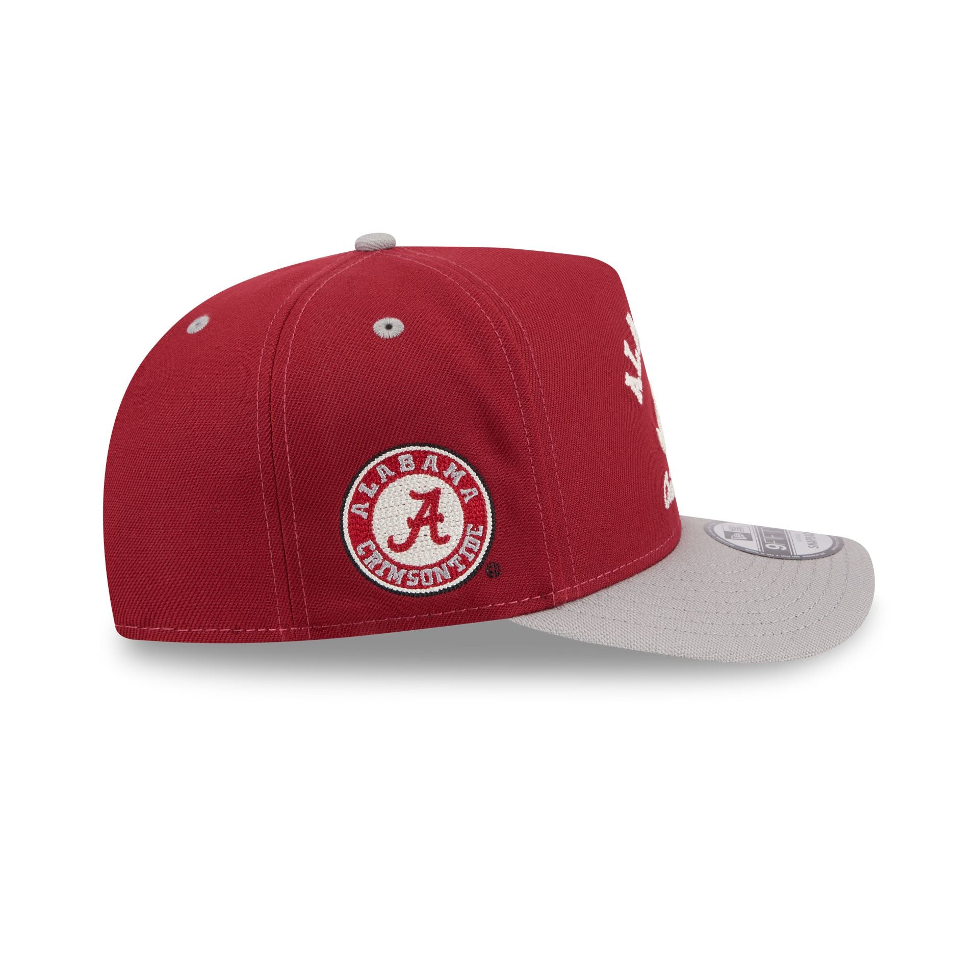 Alabama Crimson Tide Arched 9FIFTY A-Frame Snapback Hat - Image 4