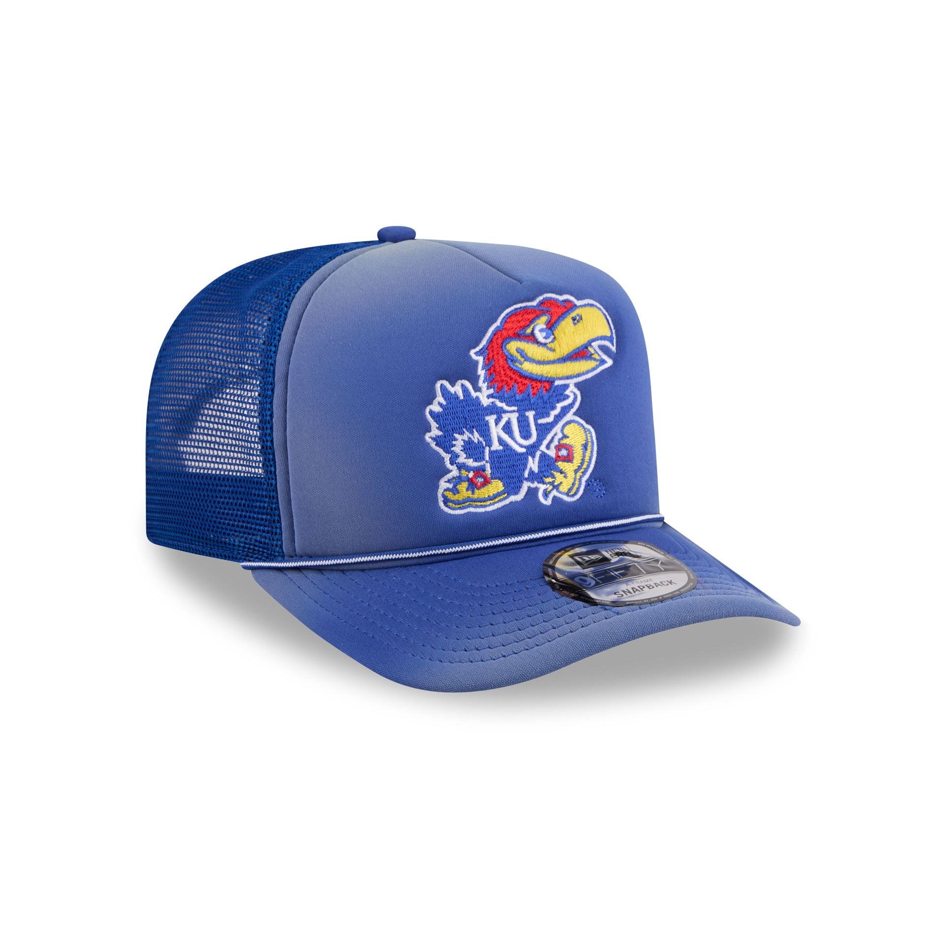 Kansas Jayhawks Worn 9FIFTY A-Frame Trucker Hat - Image 3