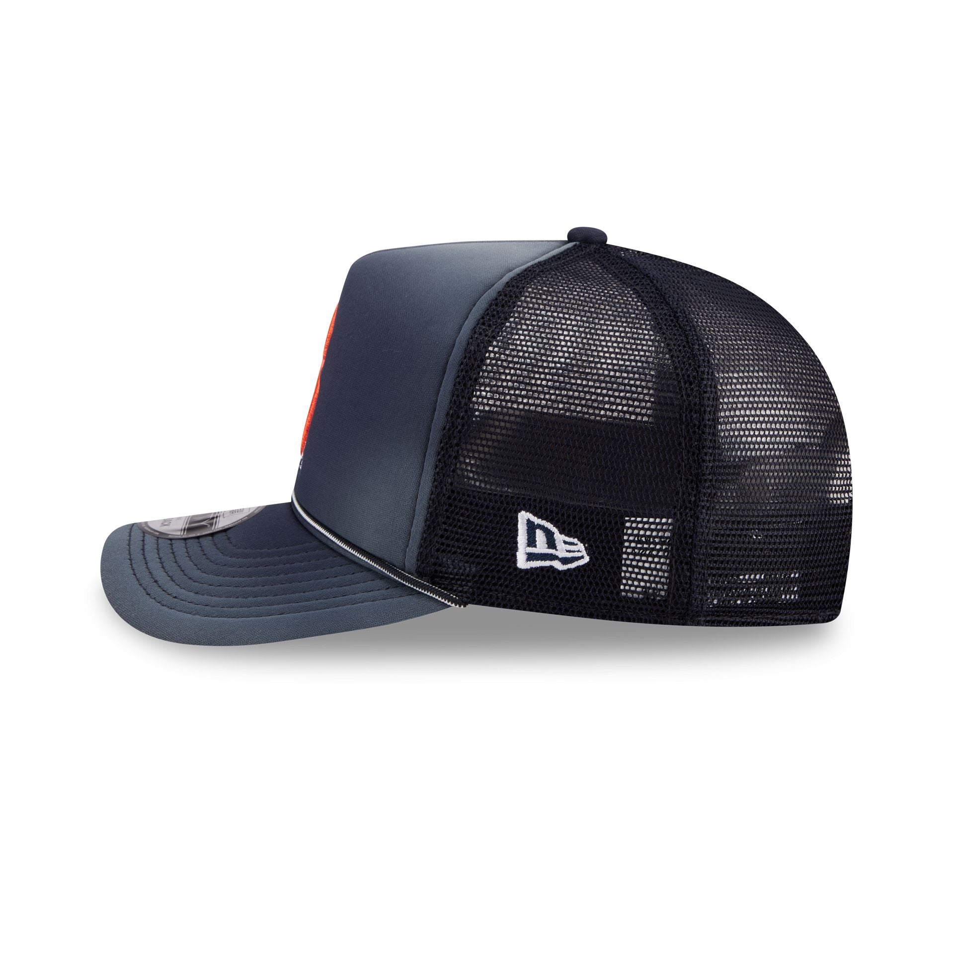 Syracuse Orange Worn 9FIFTY A-Frame Trucker Hat - Image 4