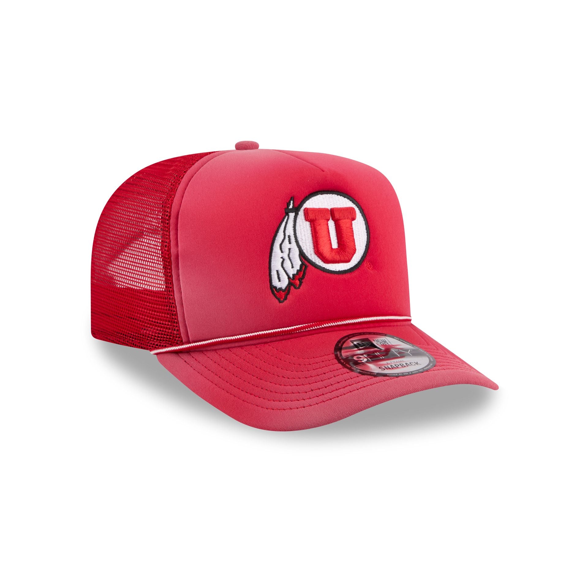 Utah Utes Worn 9FIFTY A-Frame Trucker Hat - Image 3