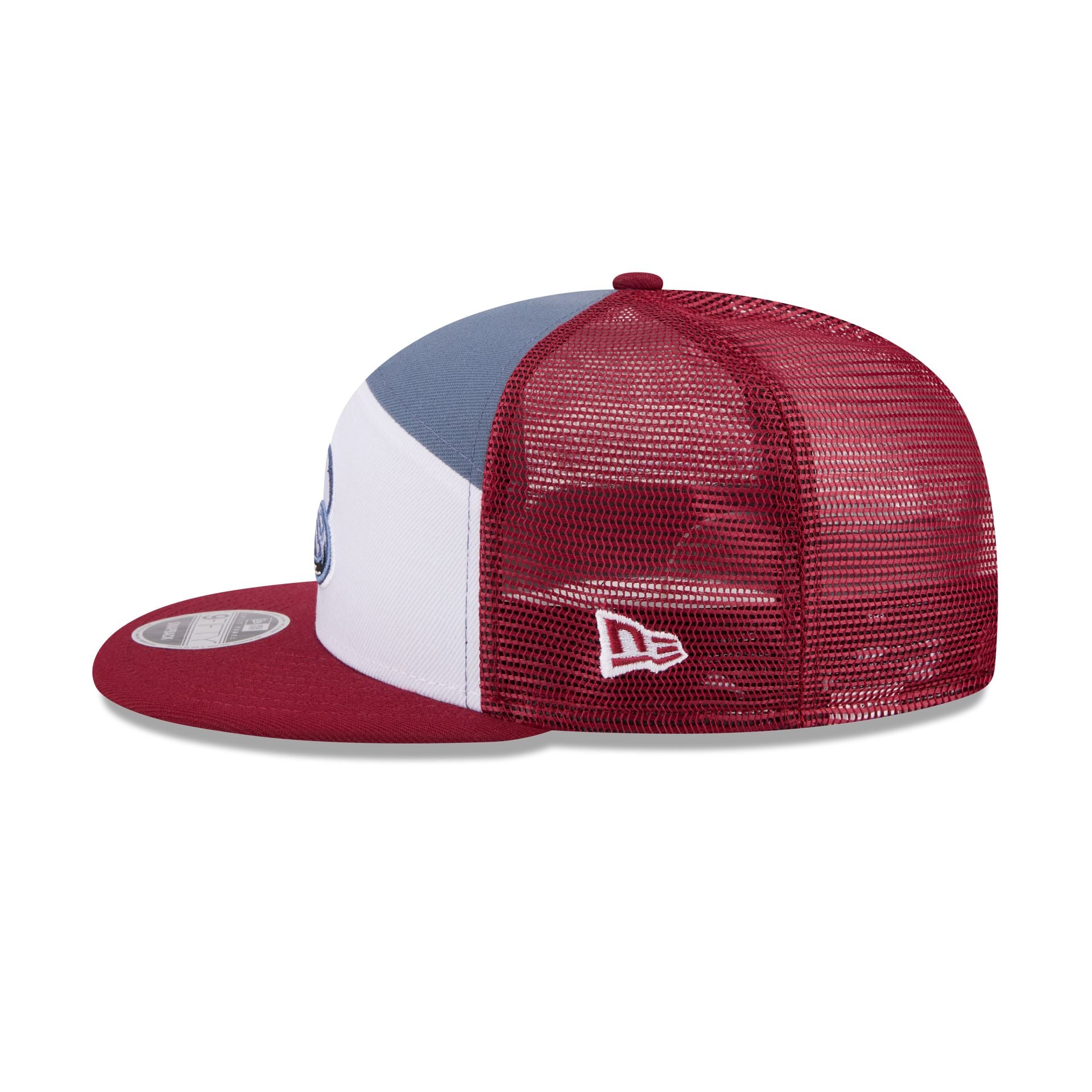 Colorado Avalanche Block Split Panel 9FIFTY Trucker Hat - Image 4