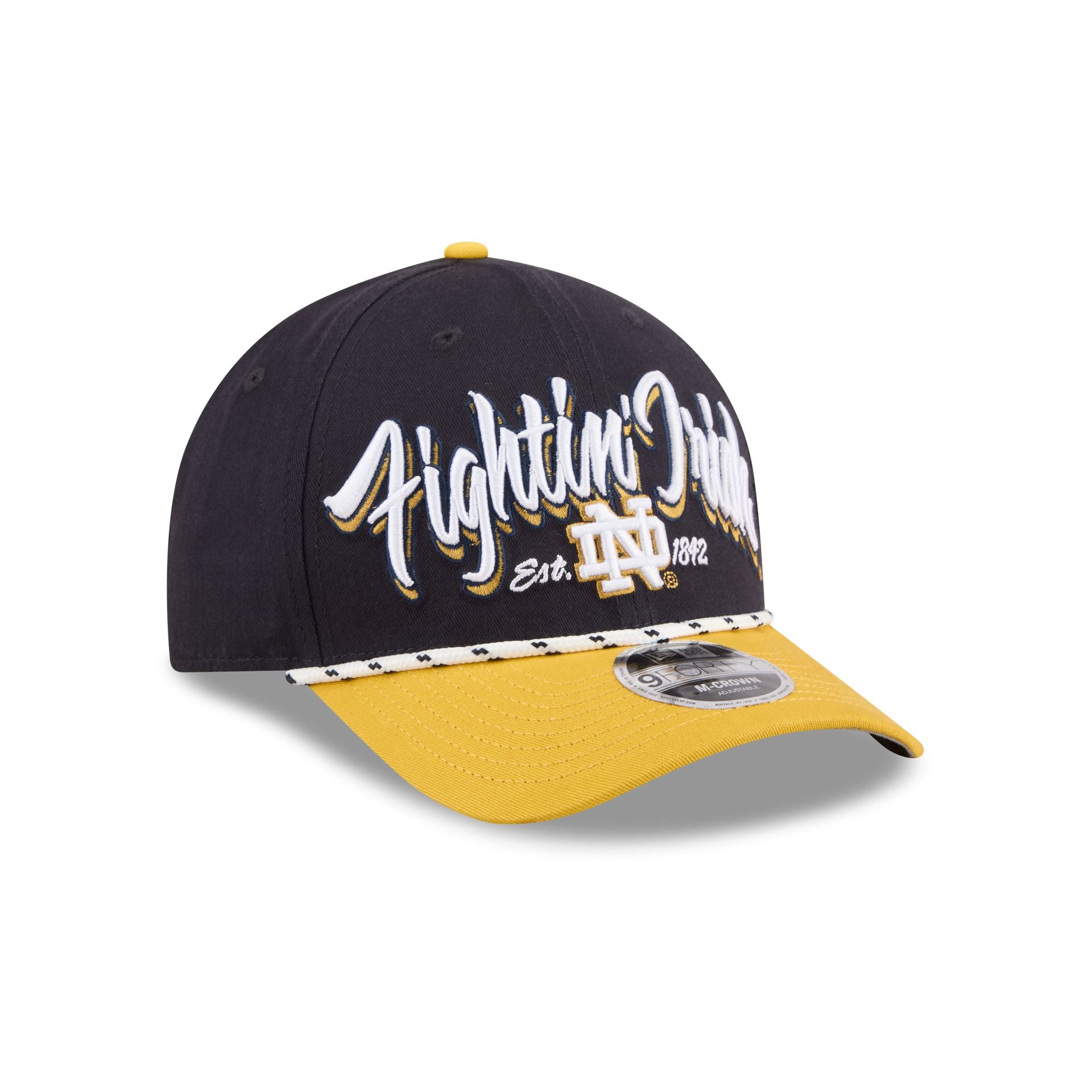 Notre Dame Fighting Irish Team Loyal 9FORTY M-Crown Snapback Hat - Image 3