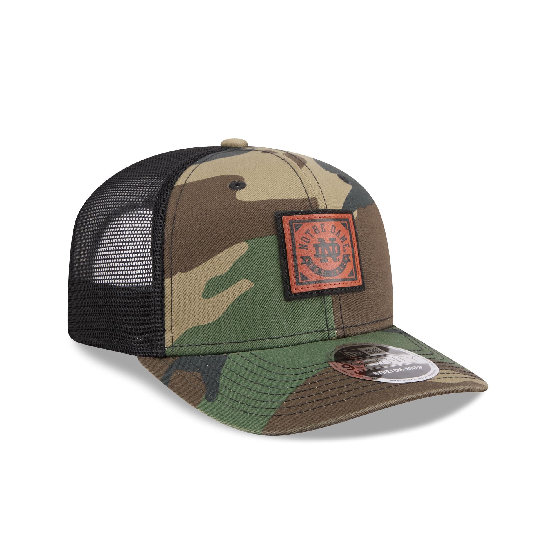 Notre Dame Fighting Irish Camo Canvas 9SEVENTY Trucker Hat - Image 3