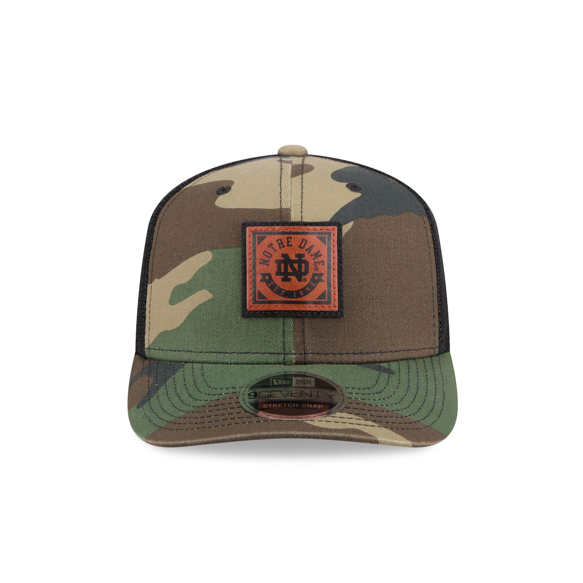 Notre Dame Fighting Irish Camo Canvas 9SEVENTY Trucker Hat - Image 2