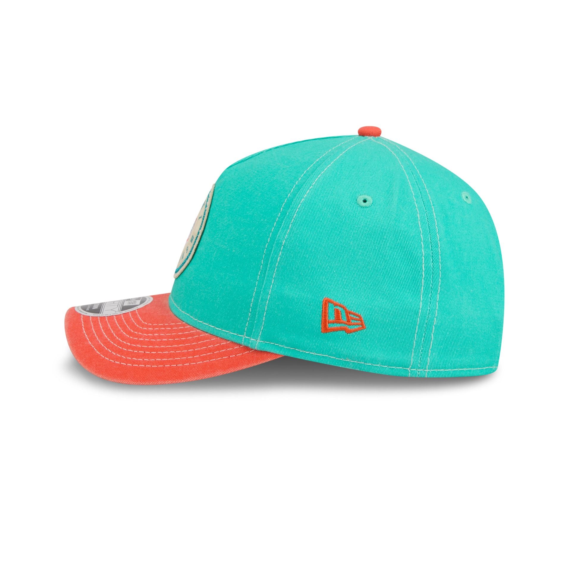 Miami Dolphins Felt 9FORTY M-Crown A-Frame Snapback Hat - Image 4