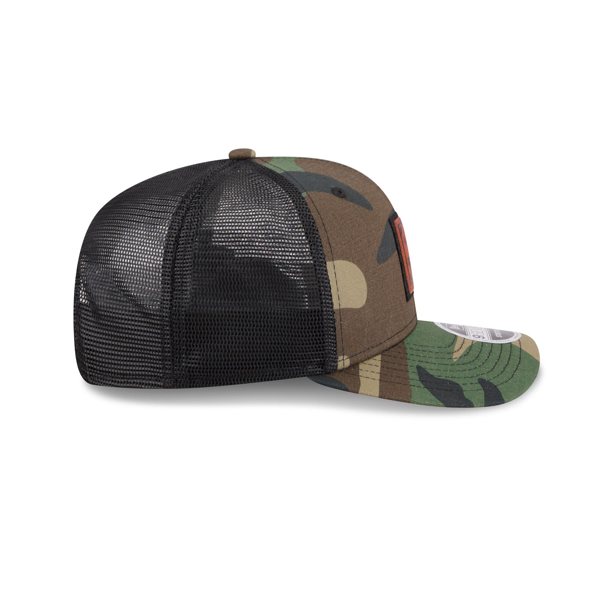 Connecticut Huskies Camo Canvas 9SEVENTY Trucker Hat - Image 5