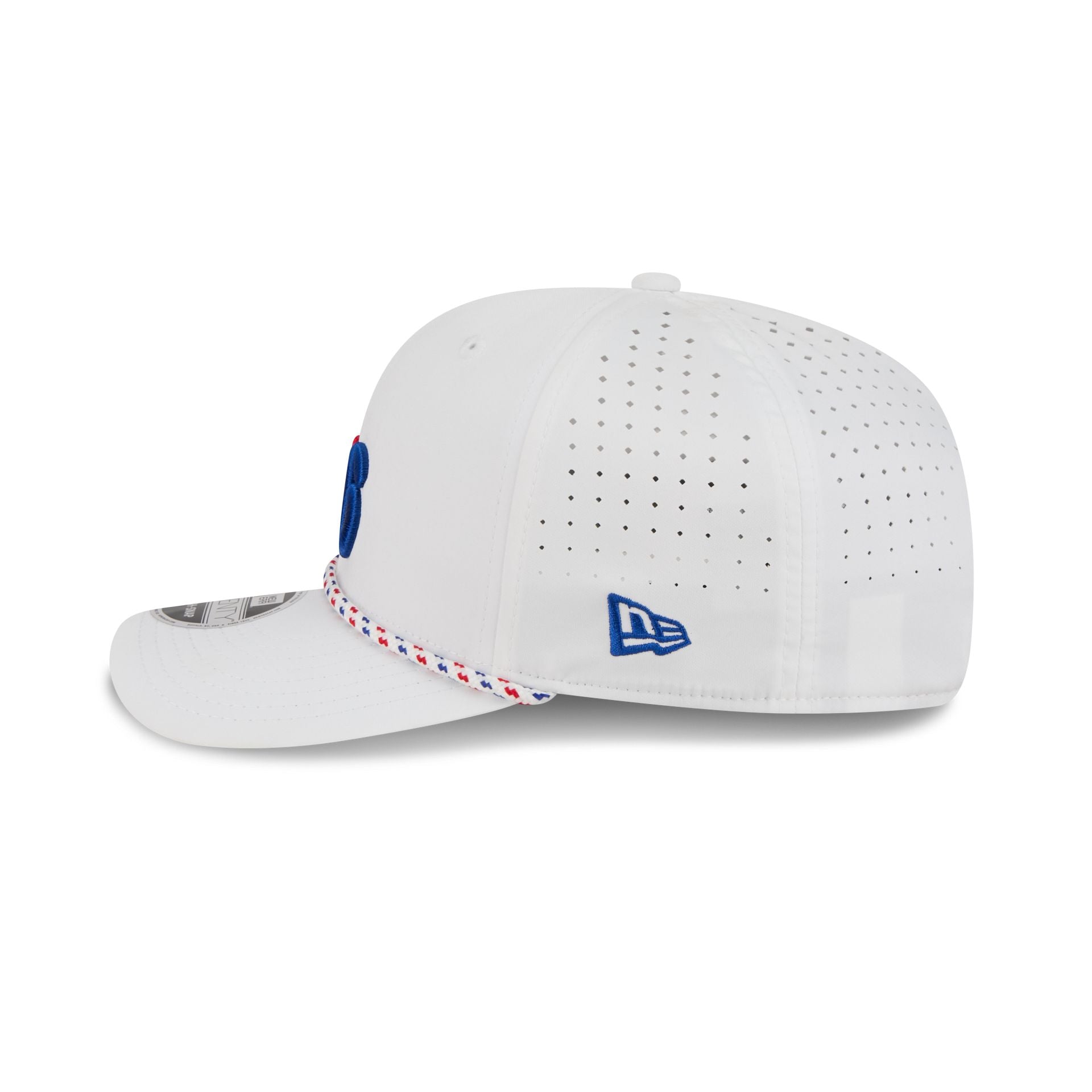 Philadelphia 76ers Optic White Performance Rope 9SEVENTY Stretch-Snap Hat - Image 4