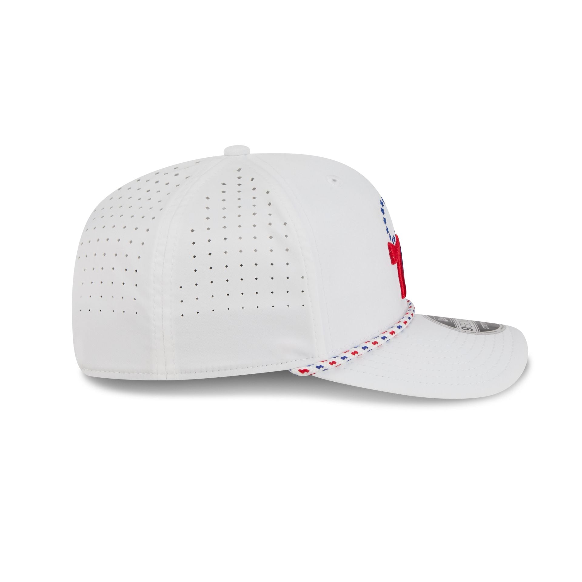 Philadelphia 76ers Optic White Performance Rope 9SEVENTY Stretch-Snap Hat - Image 5