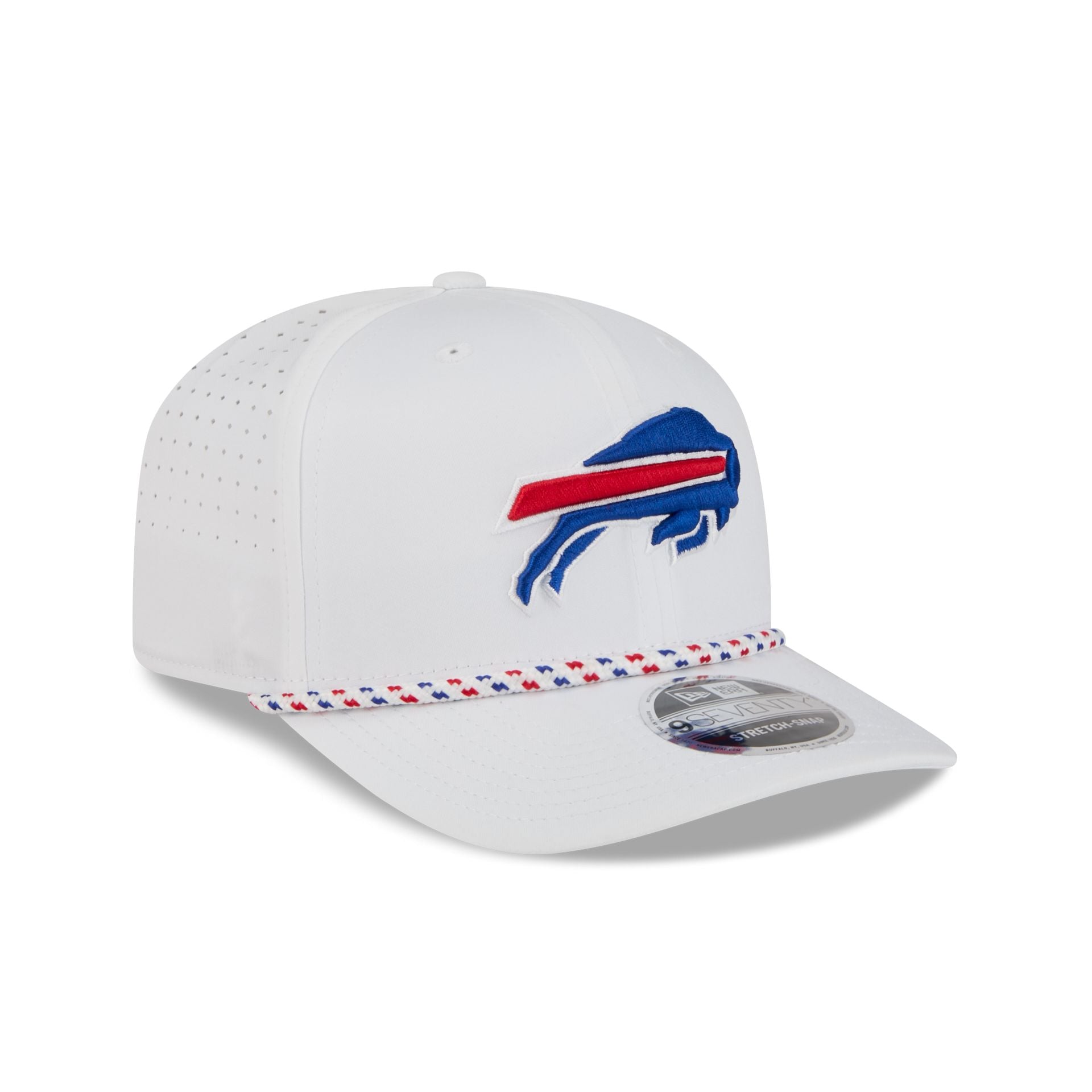 Buffalo Bills Optic White Performance Rope 9SEVENTY Stretch-Snap Hat - Image 3