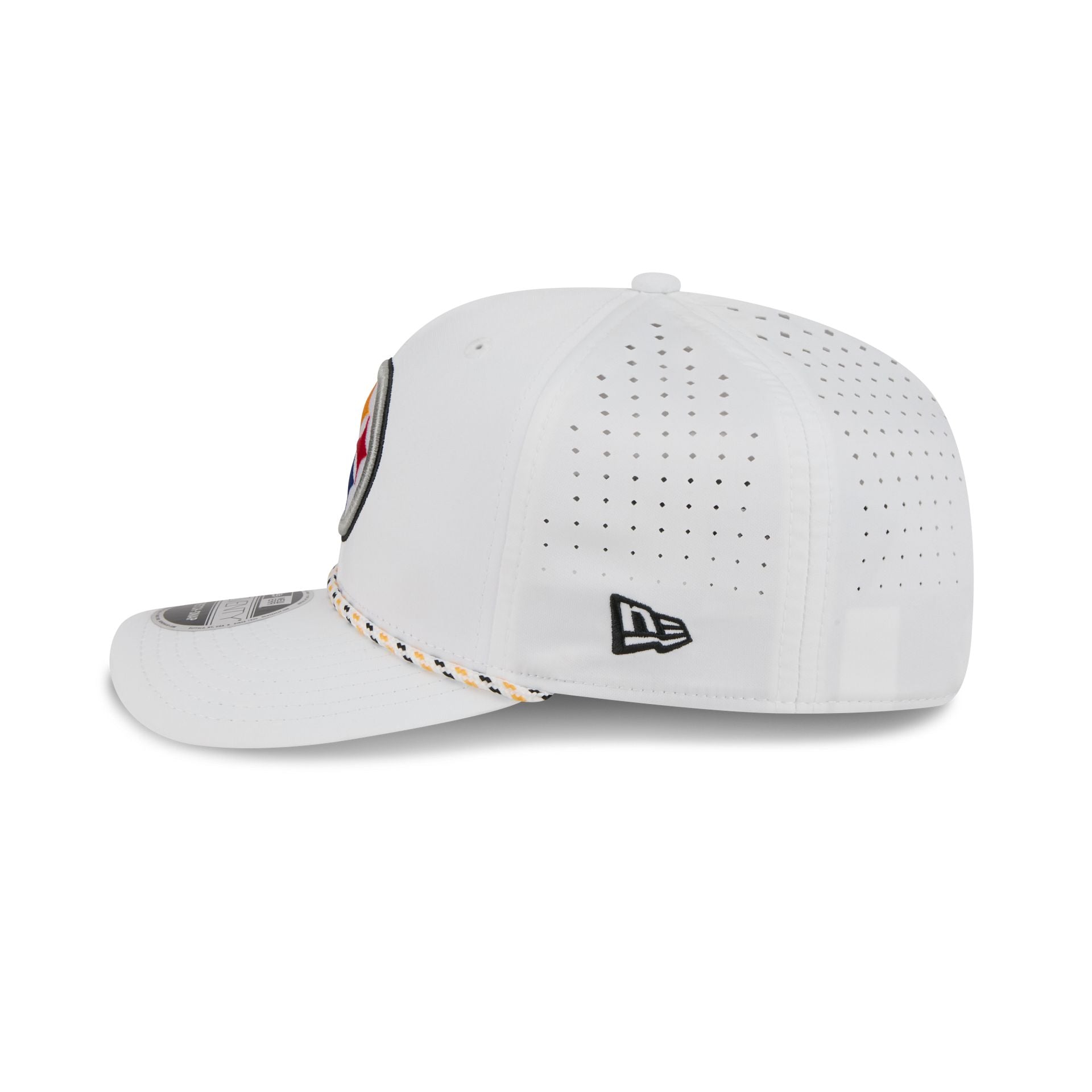 Pittsburgh Steelers Optic White Performance Rope 9SEVENTY Stretch-Snap Hat - Image 4