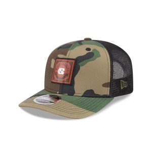 North Carolina Tar Heels Camo Canvas 9SEVENTY Trucker Hat