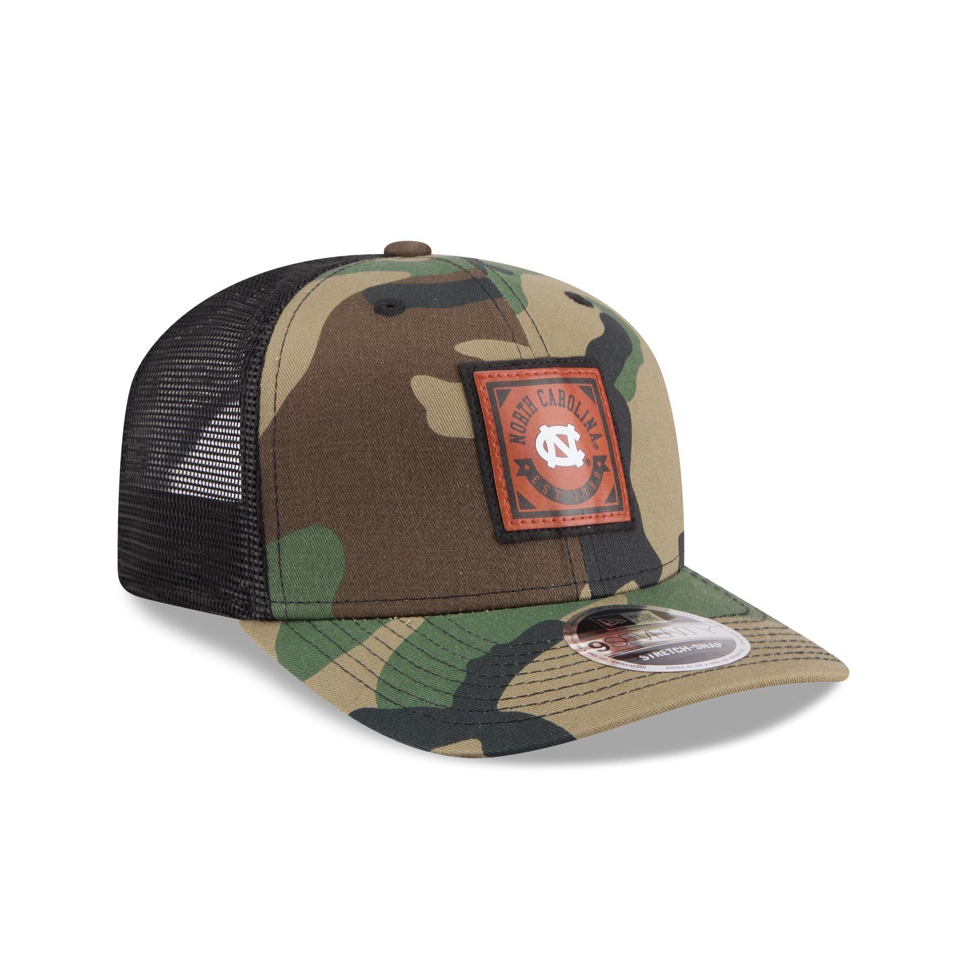 North Carolina Tar Heels Camo Canvas 9SEVENTY Trucker Hat - Image 3
