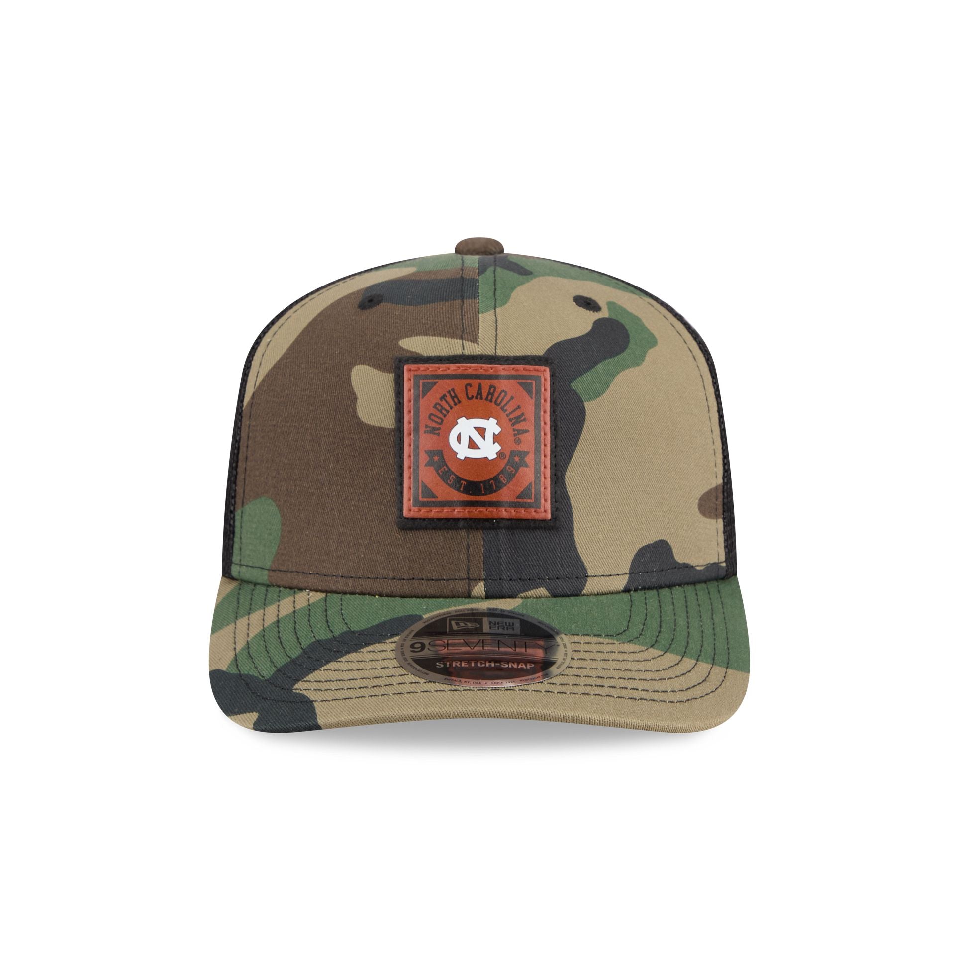 North Carolina Tar Heels Camo Canvas 9SEVENTY Trucker Hat - Image 2