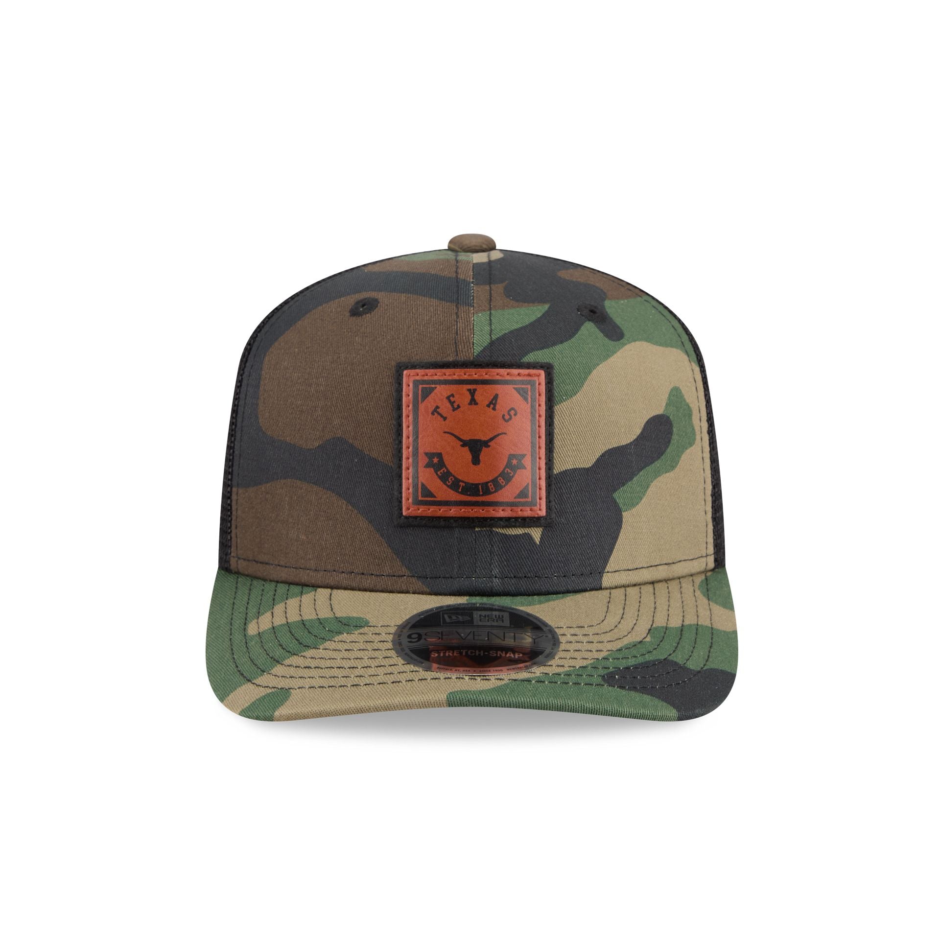 Texas Longhorns Camo Canvas 9SEVENTY Trucker Hat - Image 2