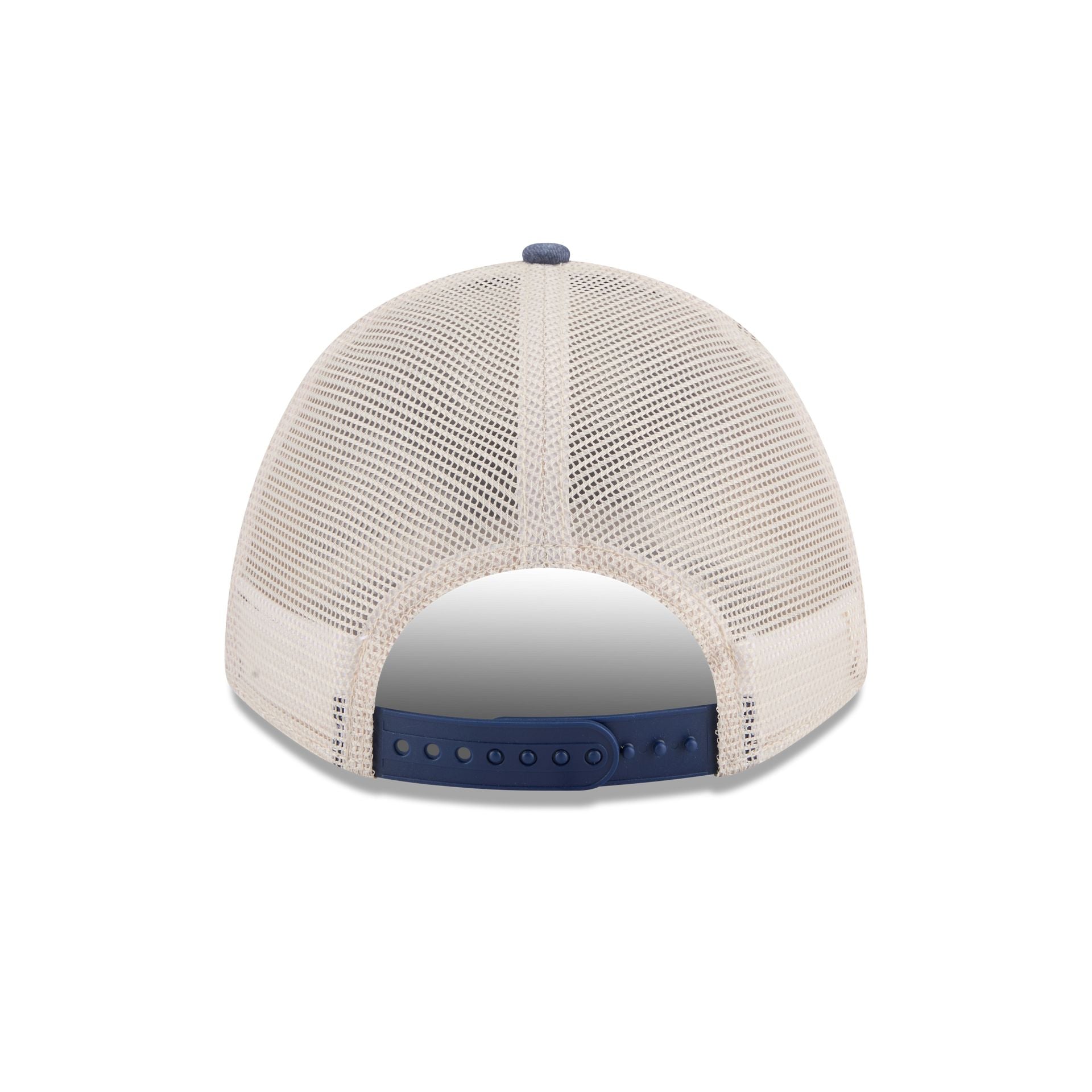 Georgetown Hoyas Frayed 9FORTY M-Crown A-Frame Trucker Hat - Image 6