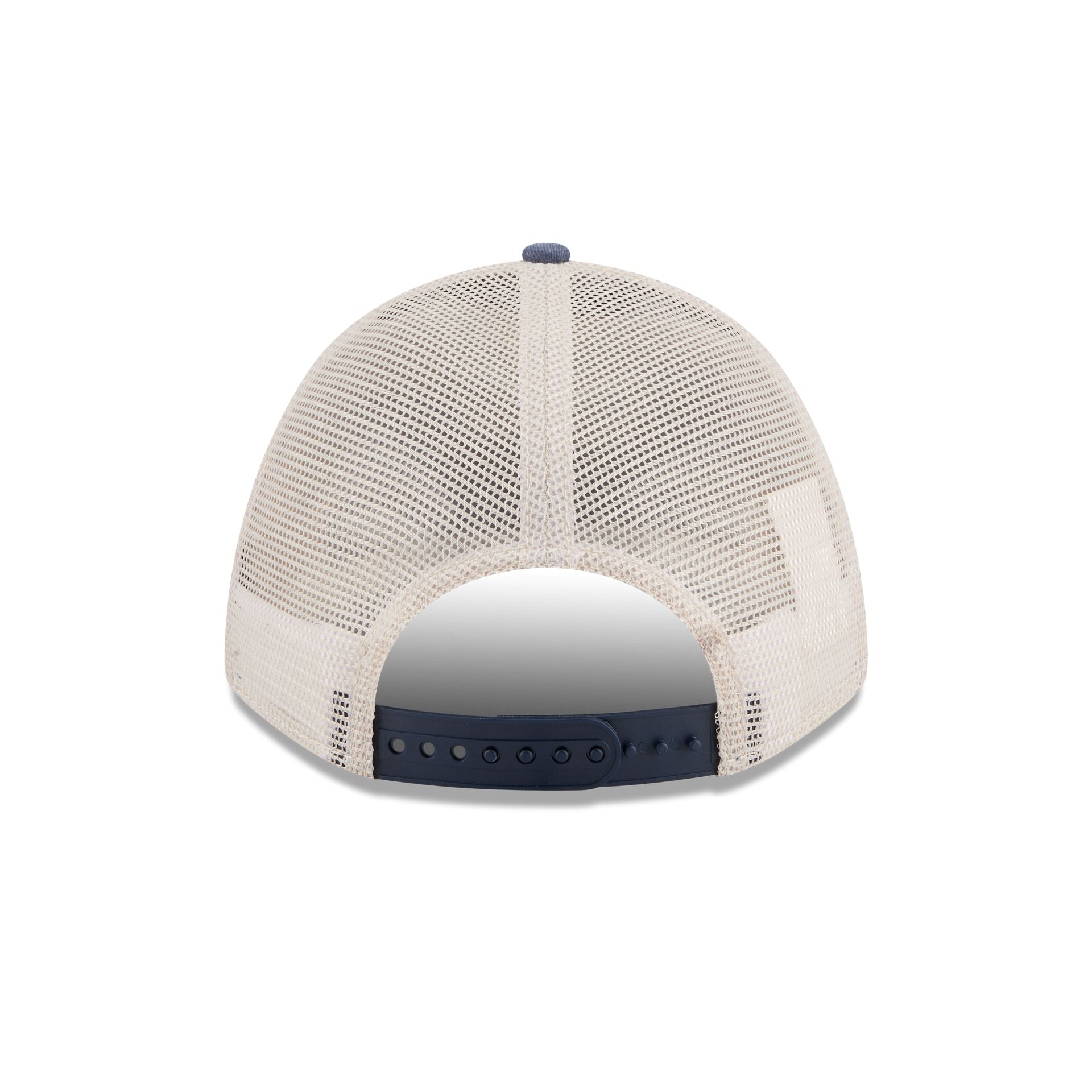 Michigan Wolverines Frayed 9FORTY M-Crown A-Frame Trucker Hat - Image 6